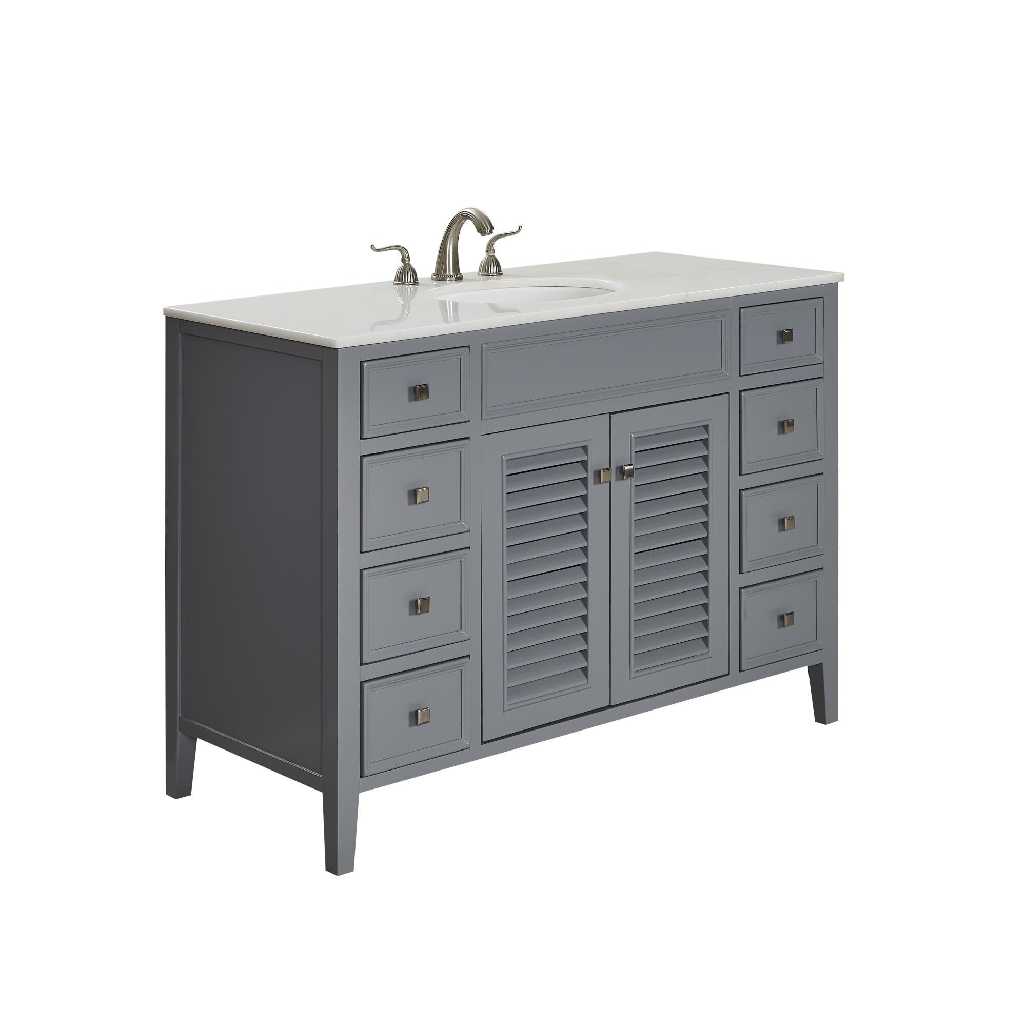 Shown in Grey finish