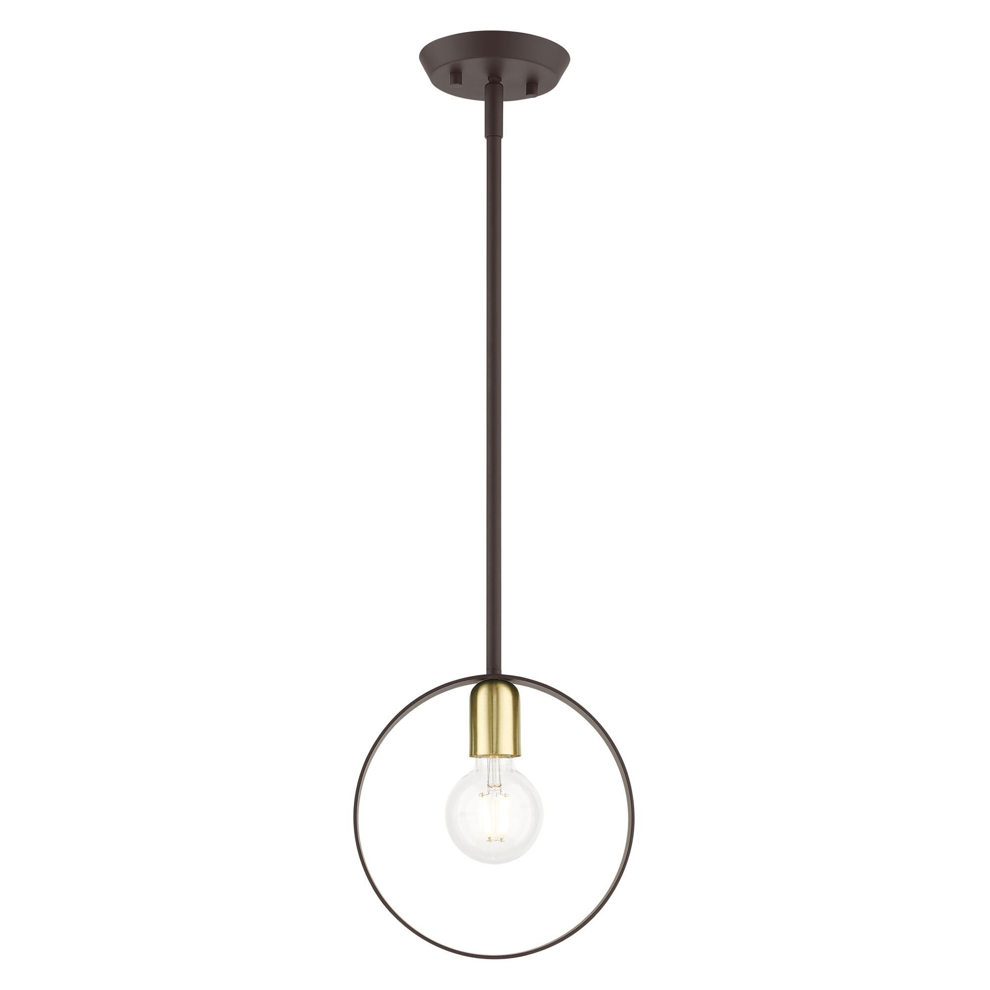 Livex Lighting Modesto 9 Inch Mini Pendant