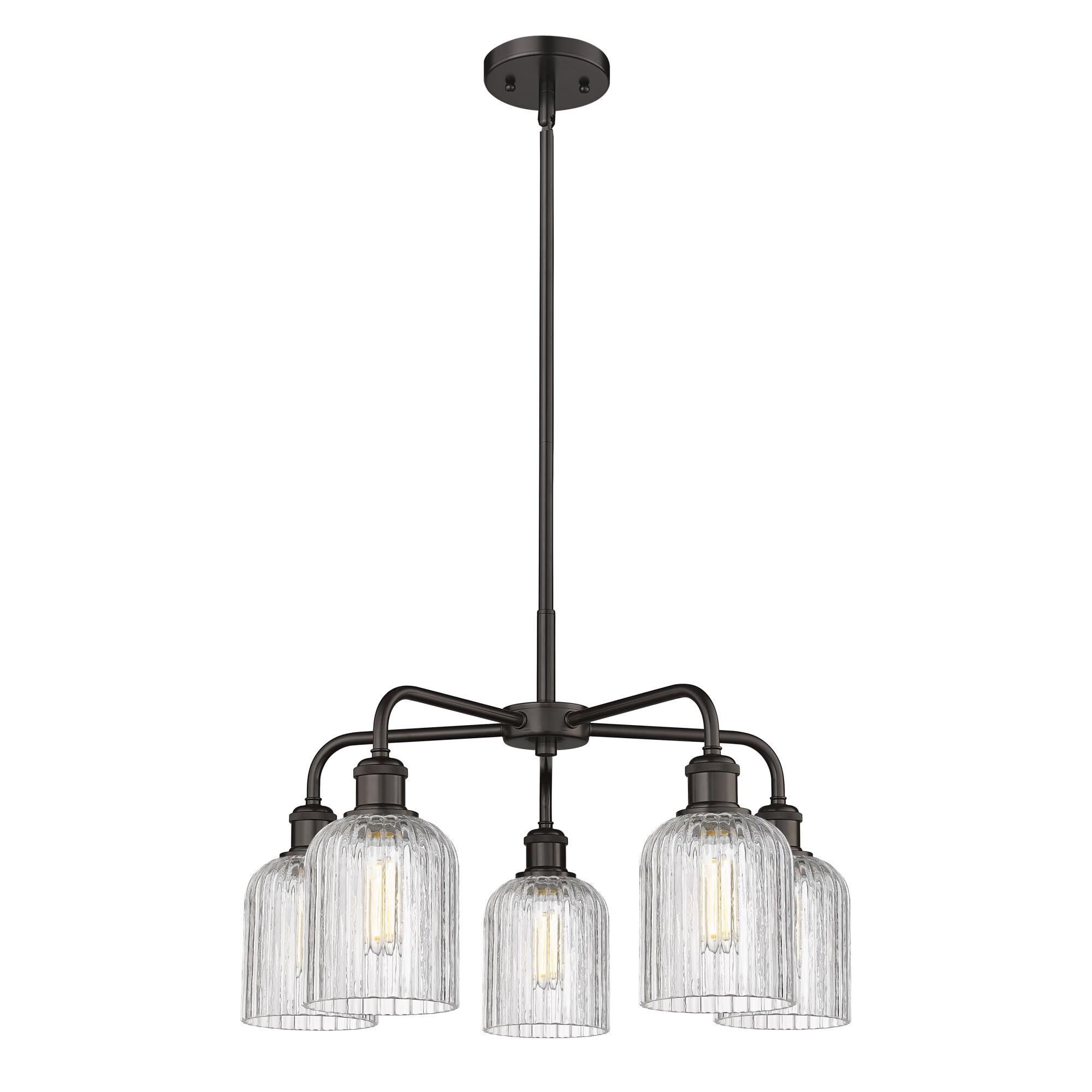 Shown in Oil Rubbed Bronze finish and Clear glass