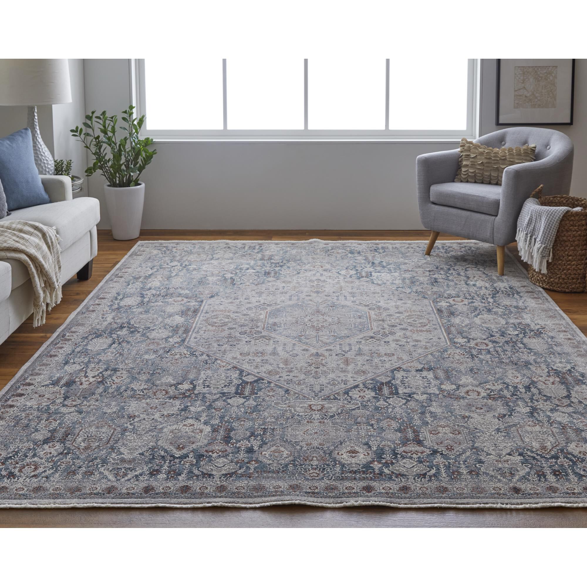 Marquette Machine Woven Area Rug,