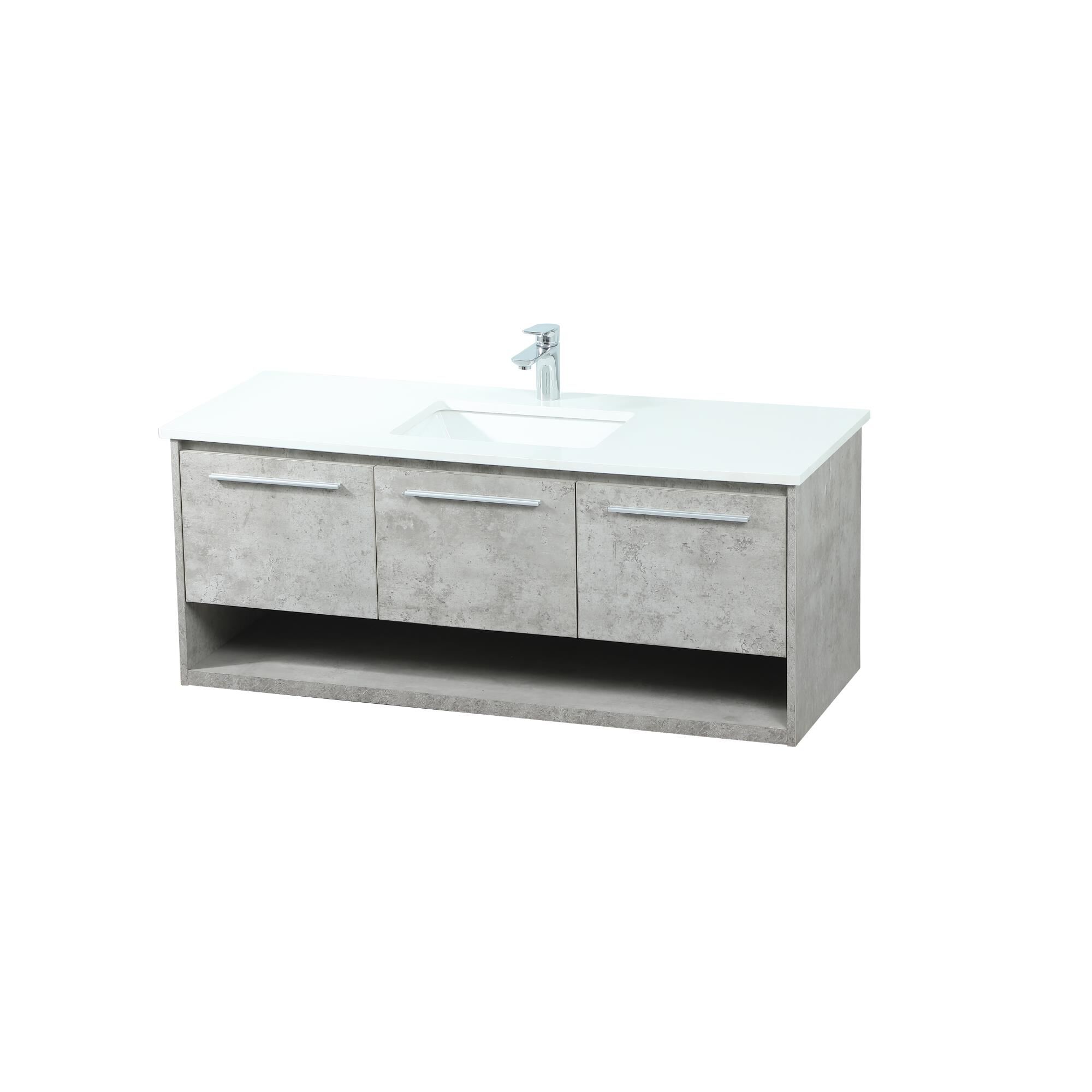Shown in Concrete Grey finish