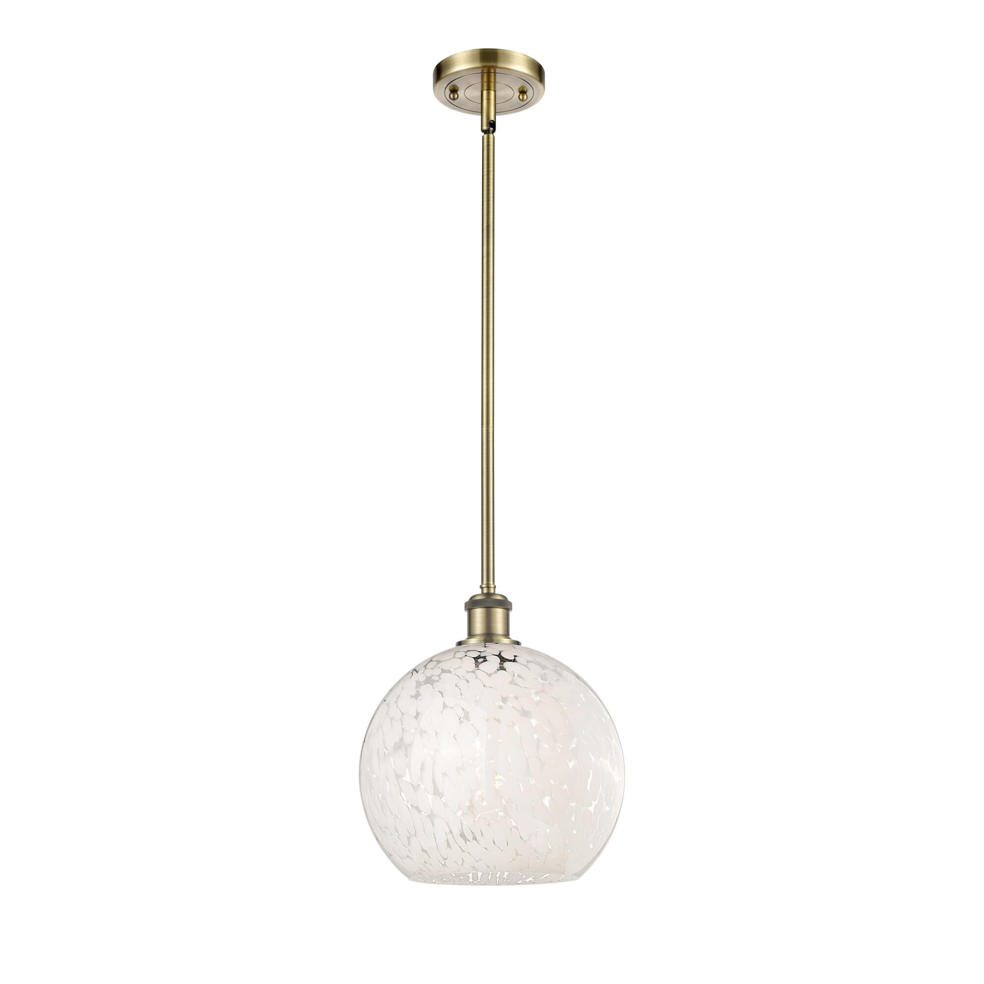 Bruno Marashlian White Mouchette 10 Inch Mini Pendant by Innovations Lighting