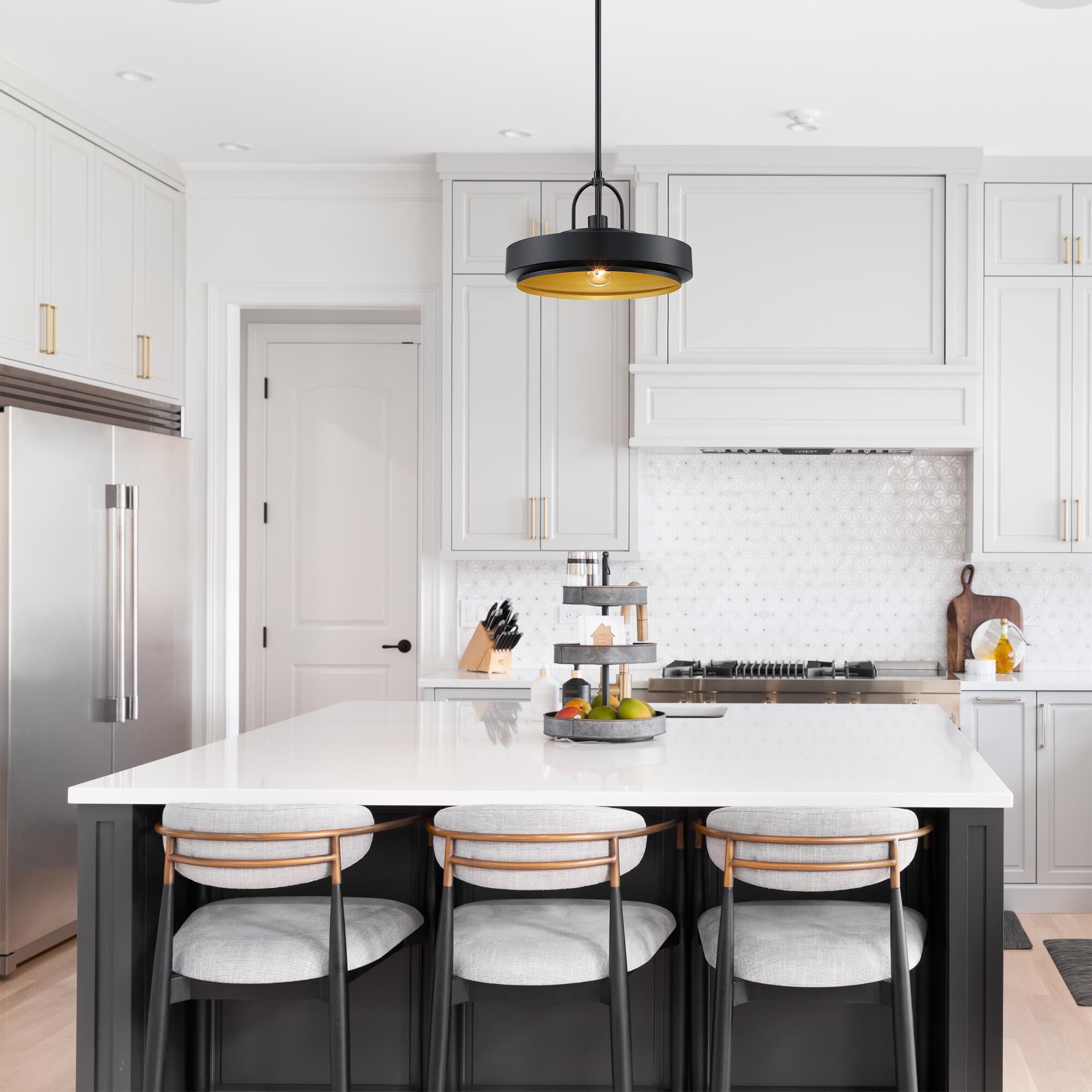 Shown in White finish