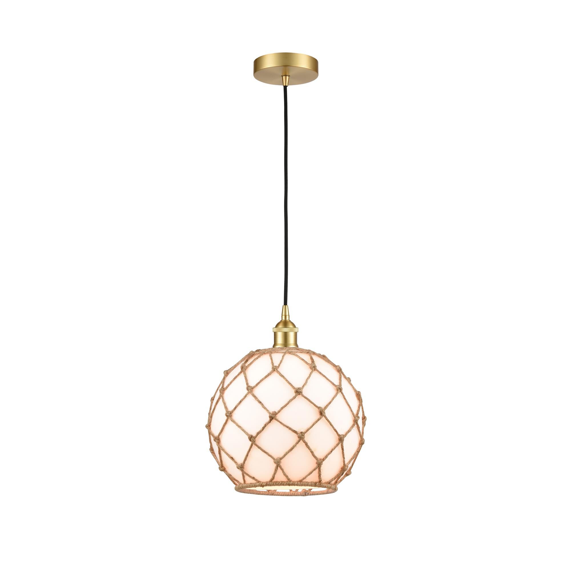 Bruno Marashlian Farmhouse Rope 10 Inch Mini Pendant by Innovations Lighting