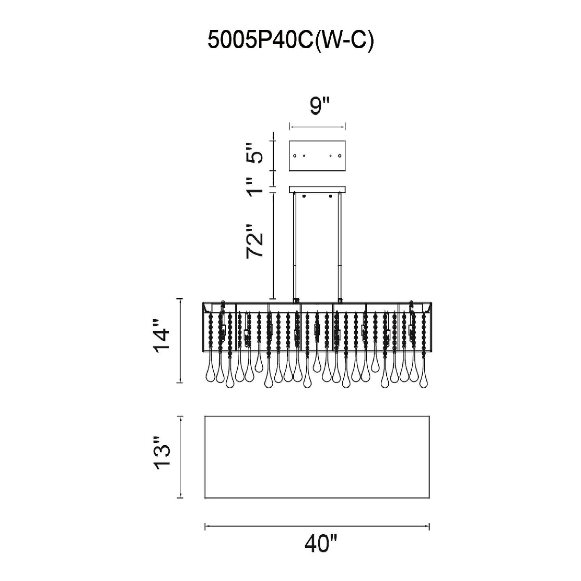 Shown in Chrome finish and K9 Clear crystal and White shade