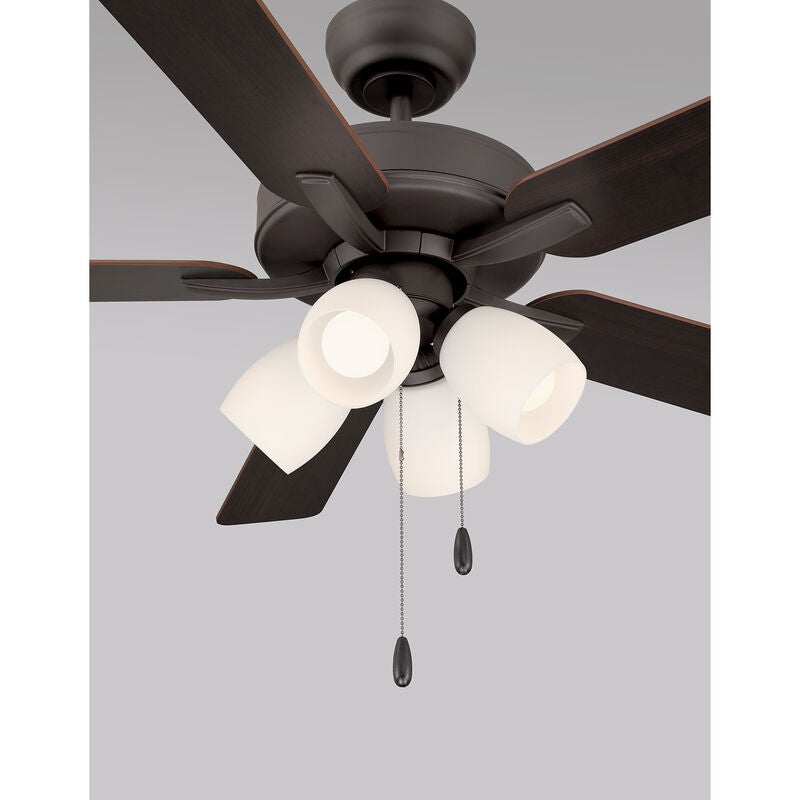52 Inch Ceiling Fan with Light Kit by Meridian Lighting