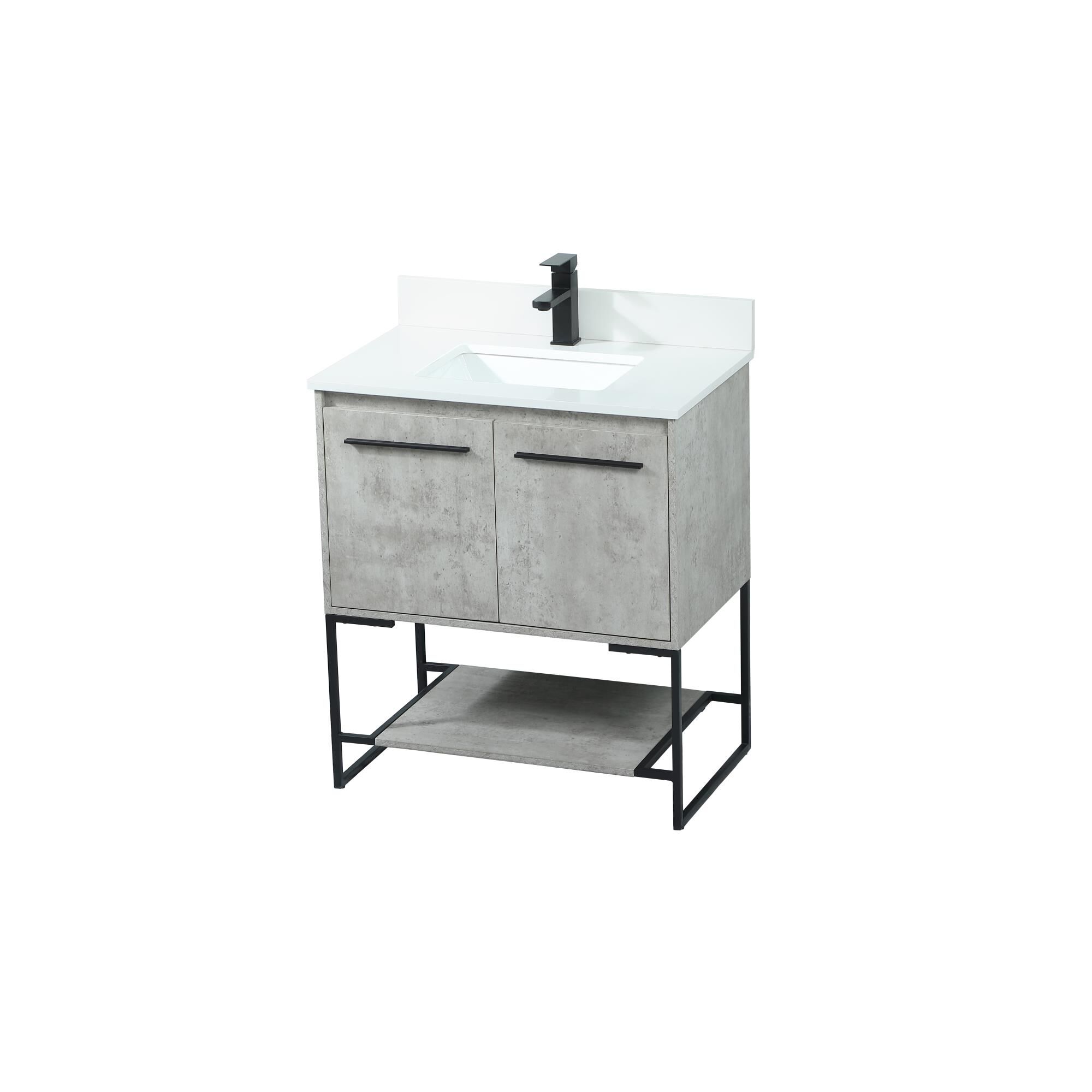 Shown in Concrete Grey finish