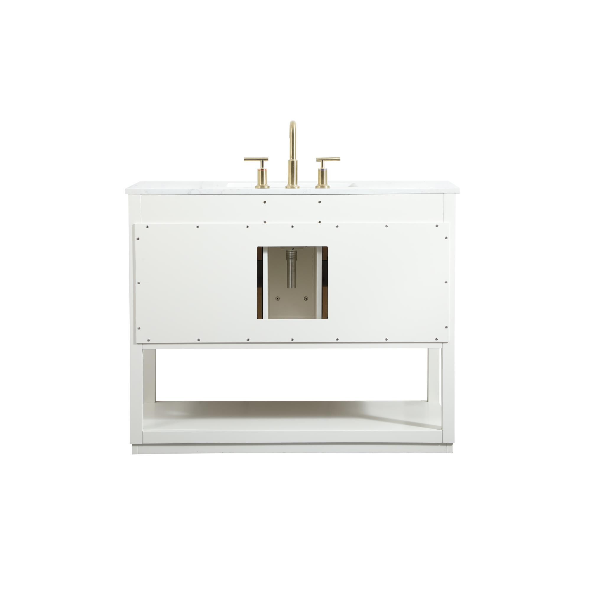 Shown in White finish