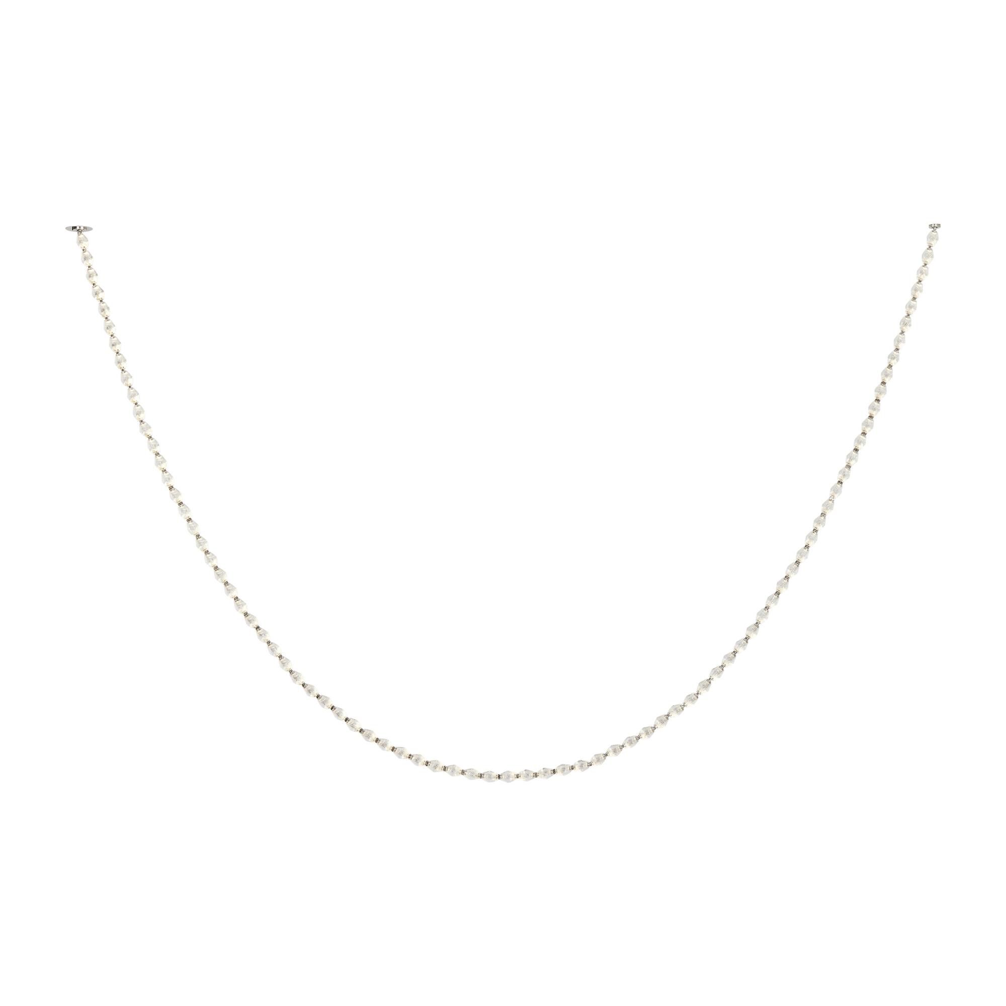 Shown in Polished Nickel finish and Crystal glass