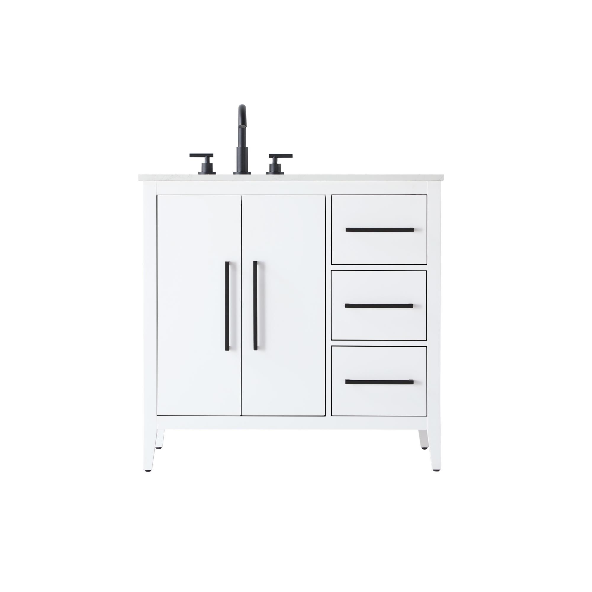 Shown in White finish