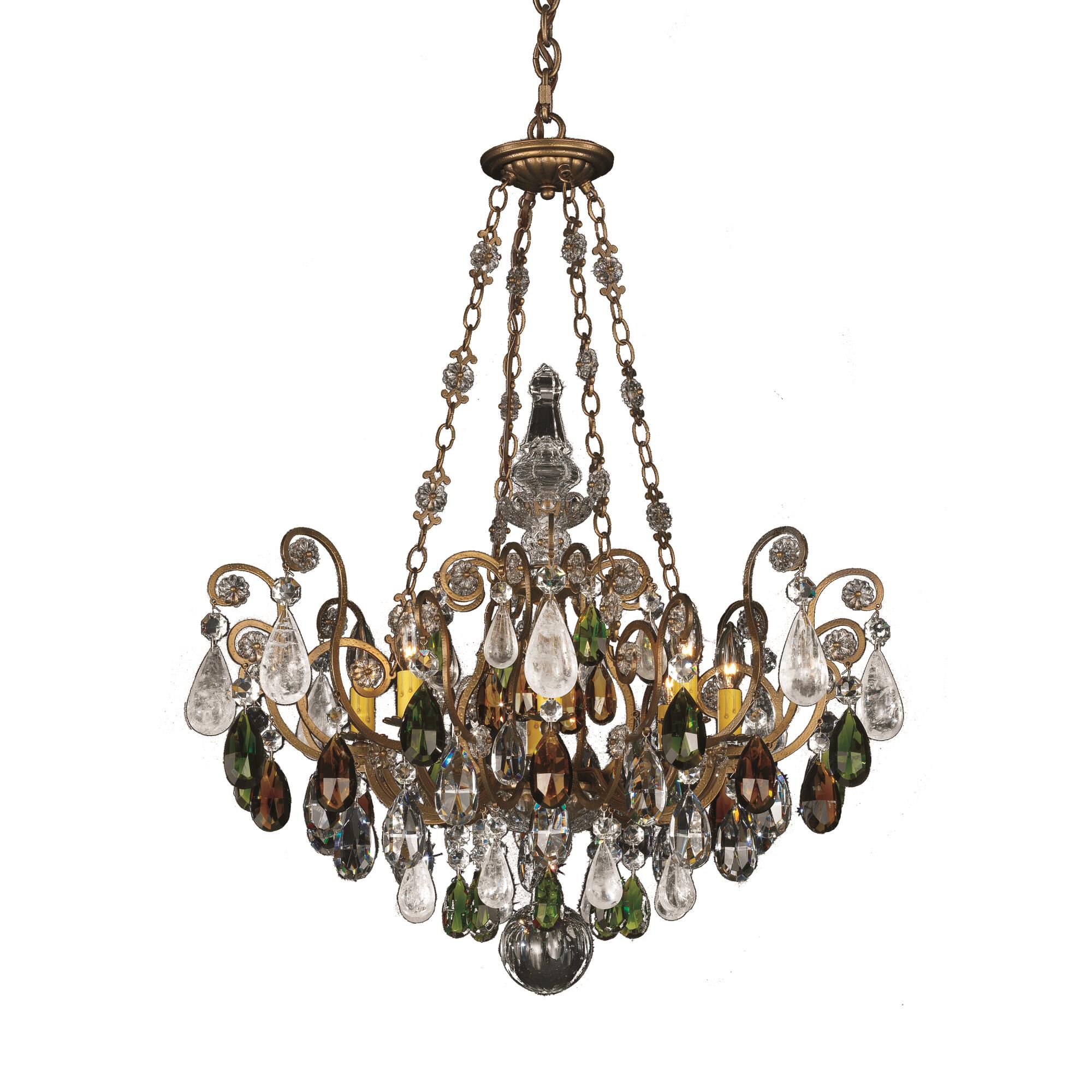 Renaissance 26 Inch 8 Light Chandelier by Schonbek