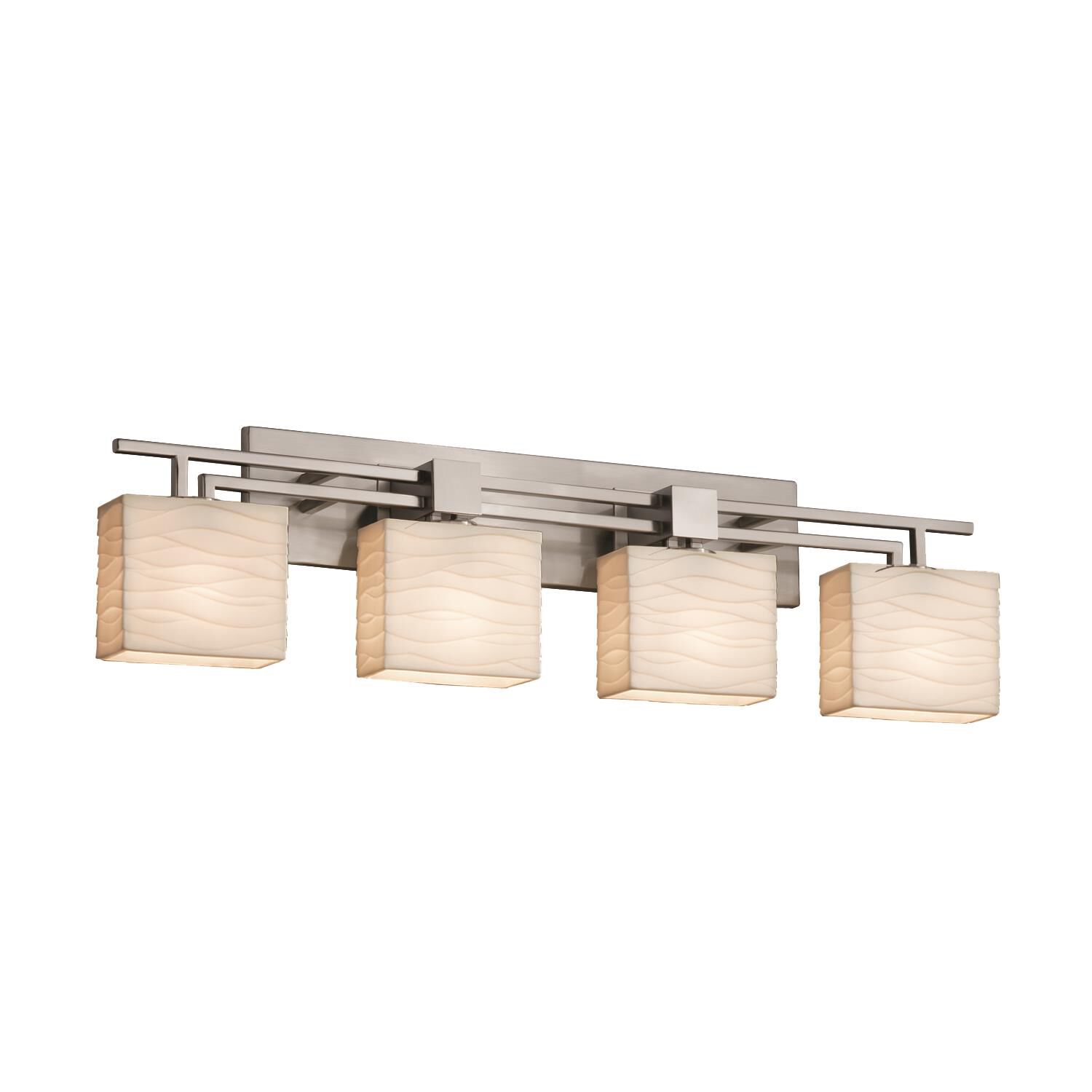 Porcelina 36 Inch 4 Light Bath Vanity Light by Justice Design Group