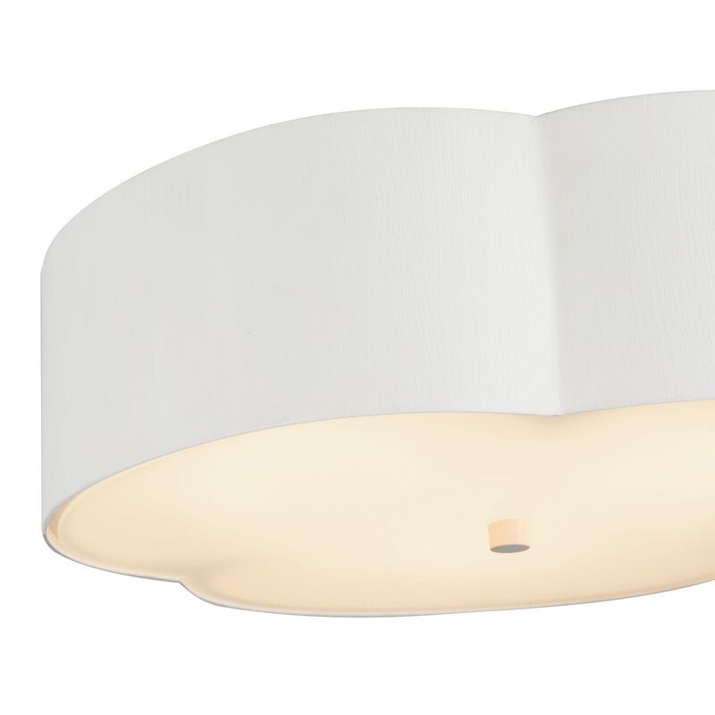 Hae Jung Roe Adella 14 Inch 3 Light Flush Mount by Alora Mood
