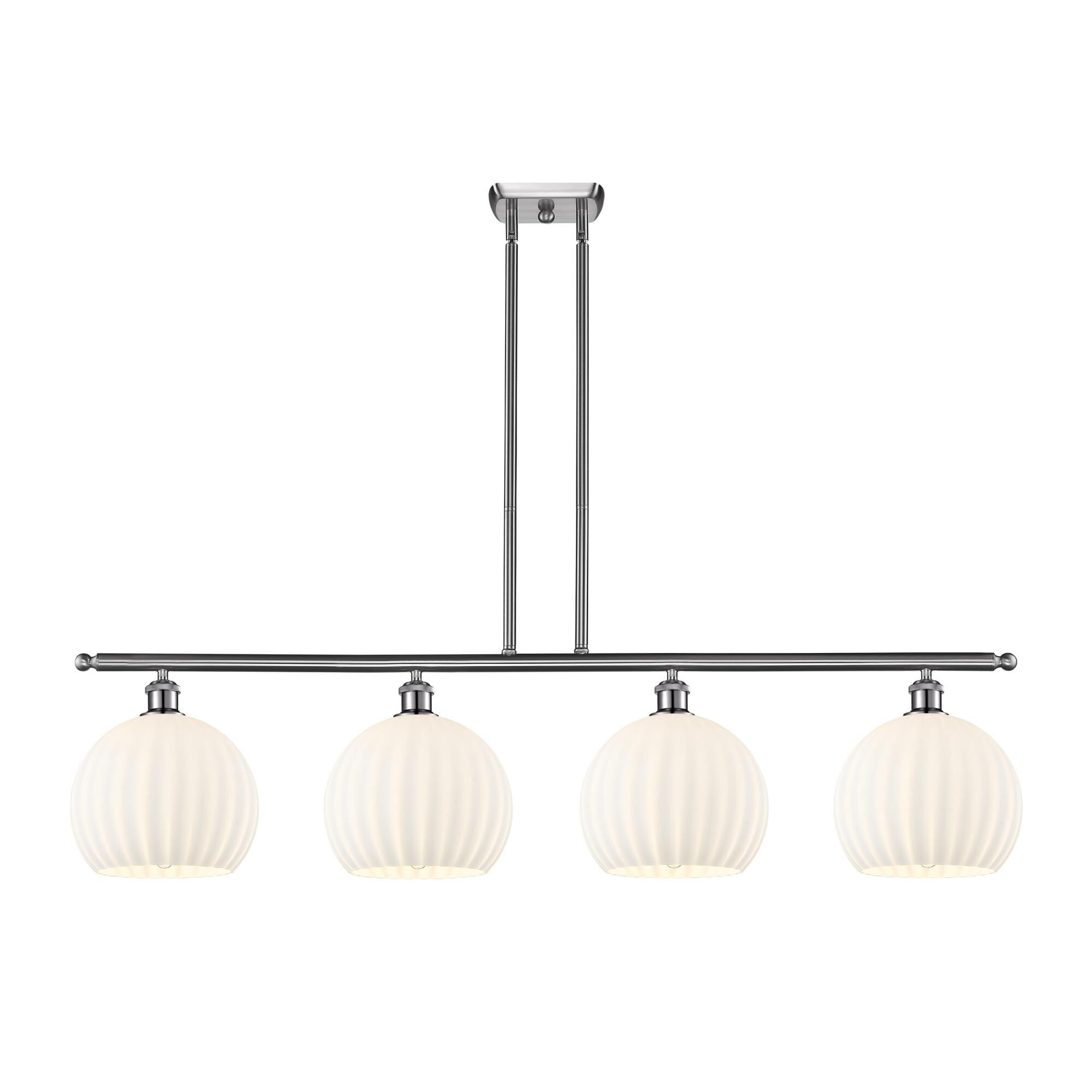 Bruno Marashlian White Venetian 48 Inch Linear Suspension Light by Innovations Lighting
