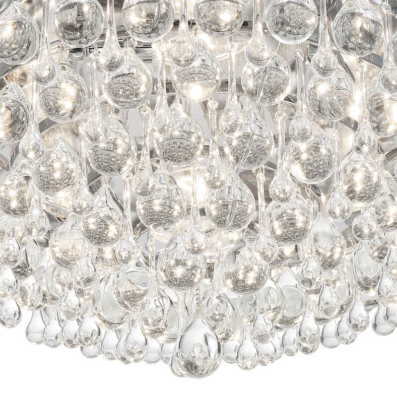 Calypso 20 Inch 6 Light Flush Mount by Crystorama