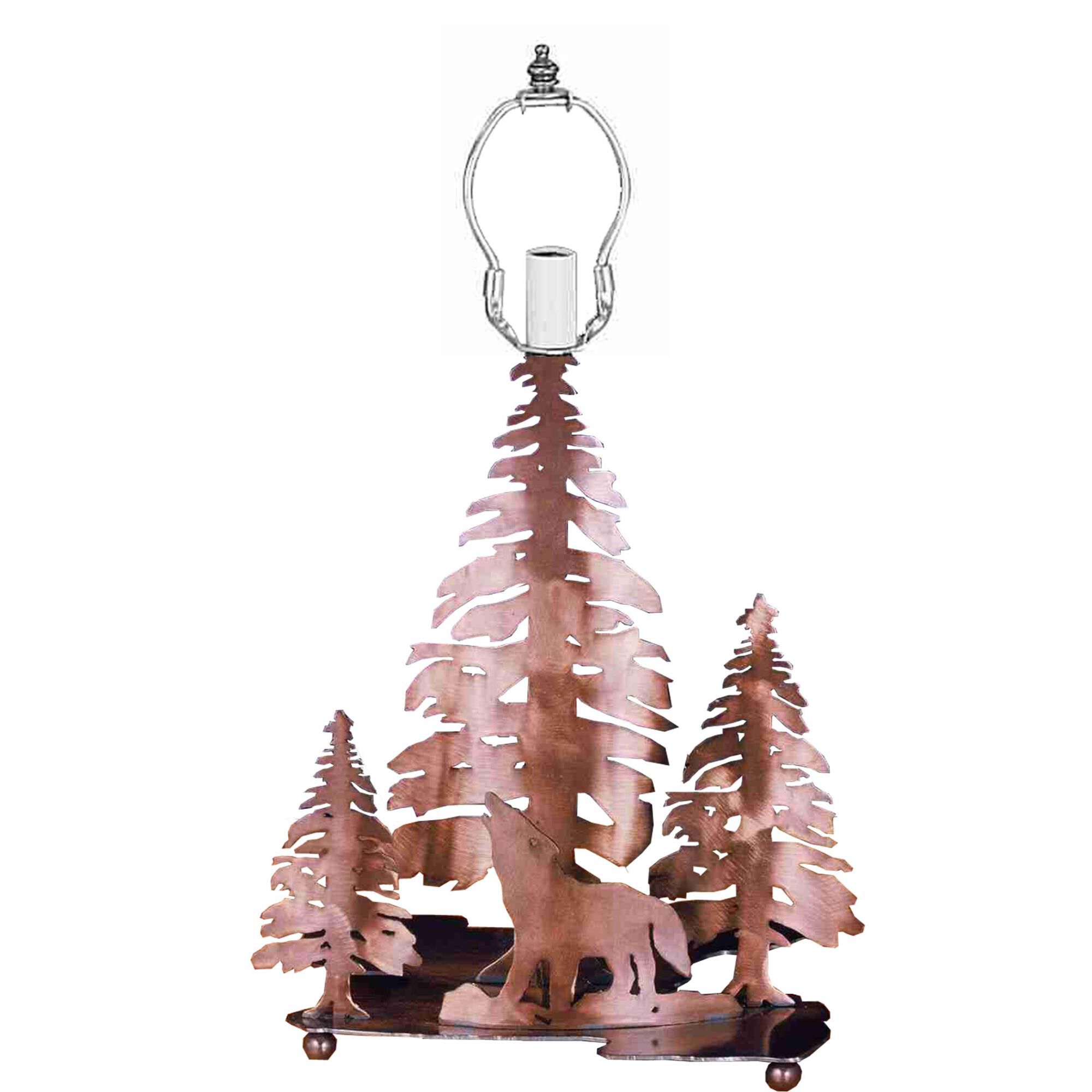 Northwoods Wolf On The Loose Accent Lamp by Meyda Lighting