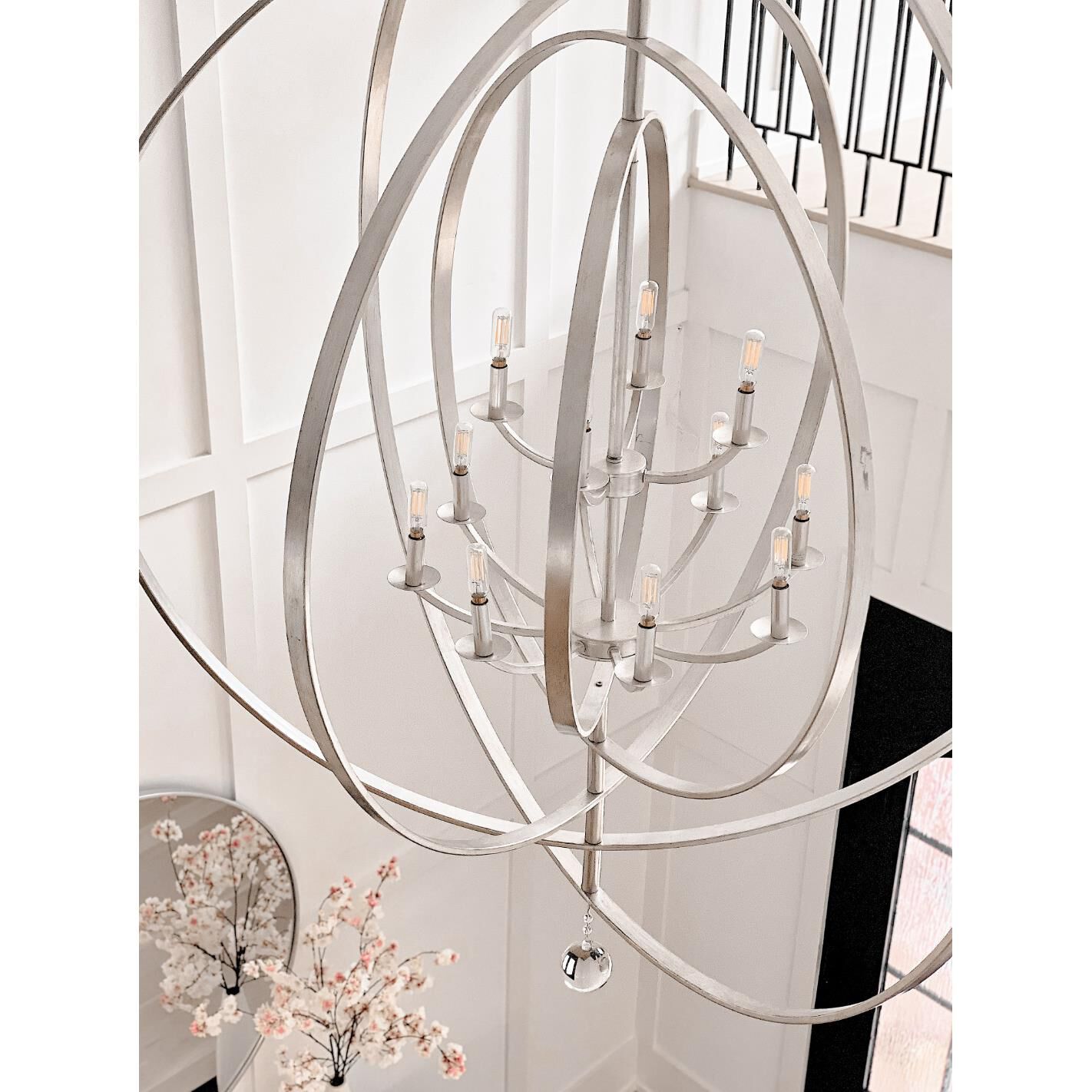 Shown in Antique Silver finish