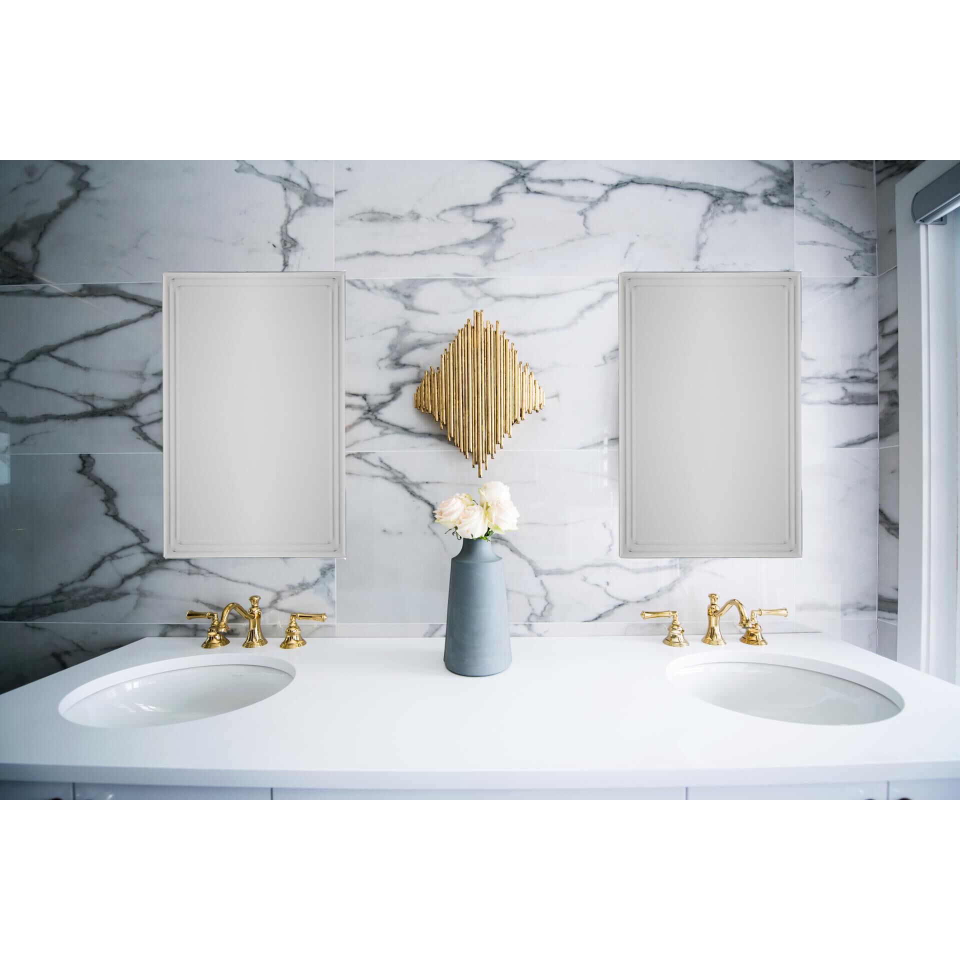 Tri Bev Bathroom Mirror by Decor Wonderland