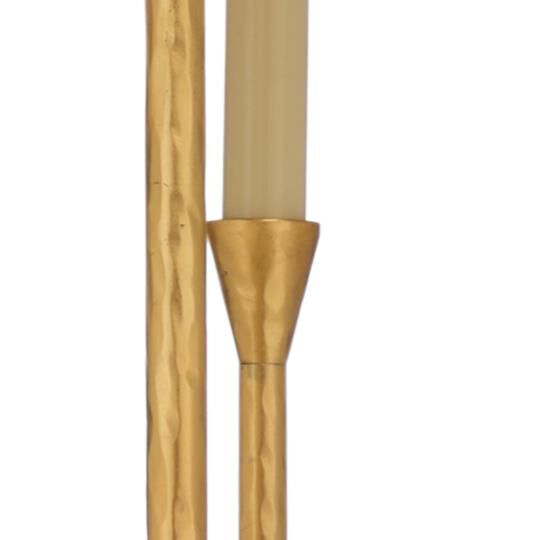 Shown in Hammered Gold Leaf finish