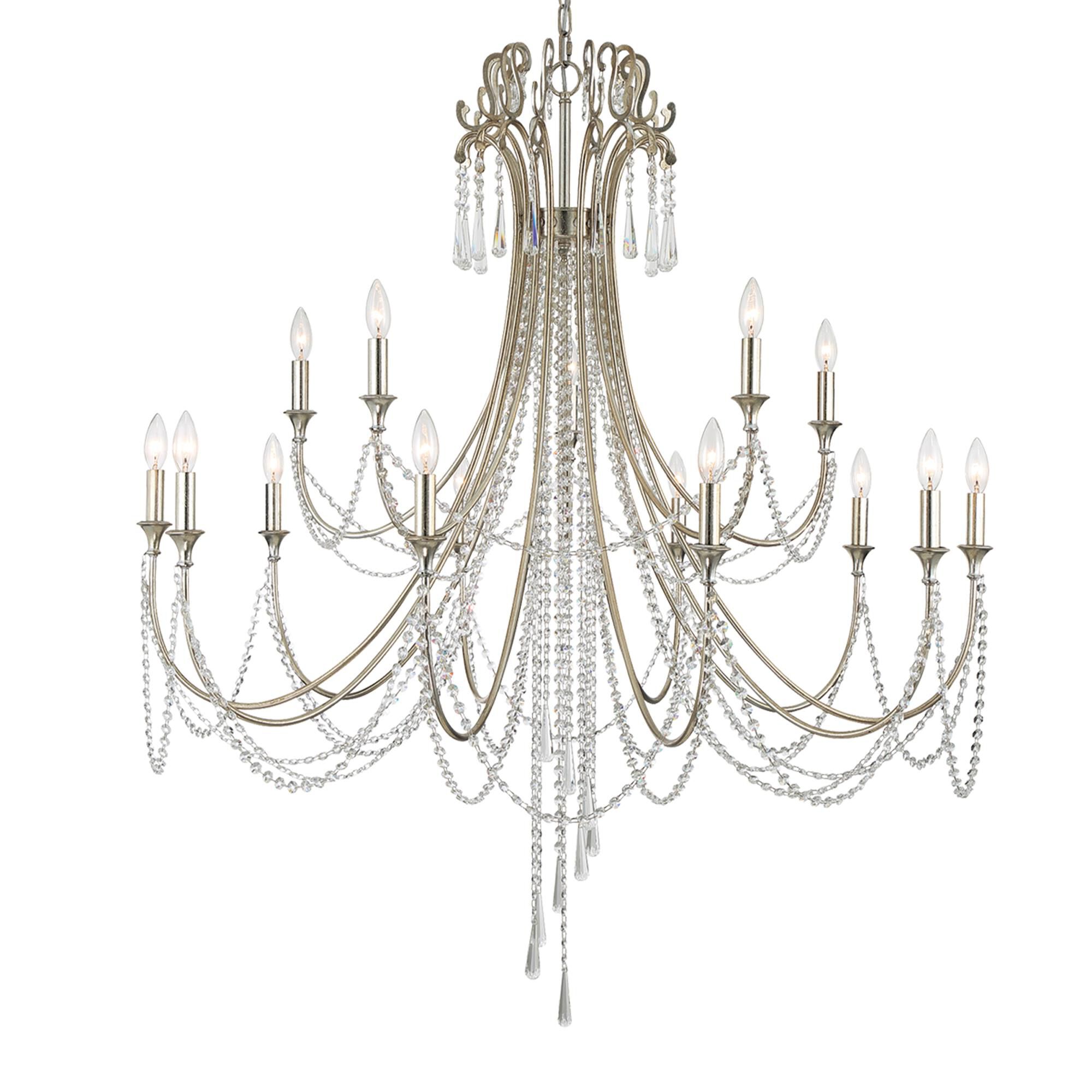 Arcadia 46 Inch 15 Light Chandelier by Crystorama