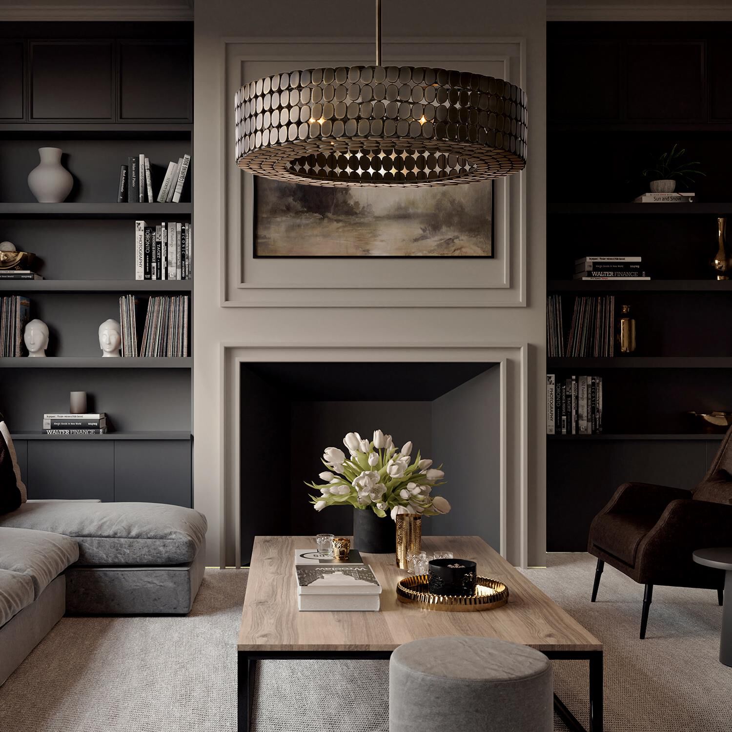 Shown in Dark Brass finish