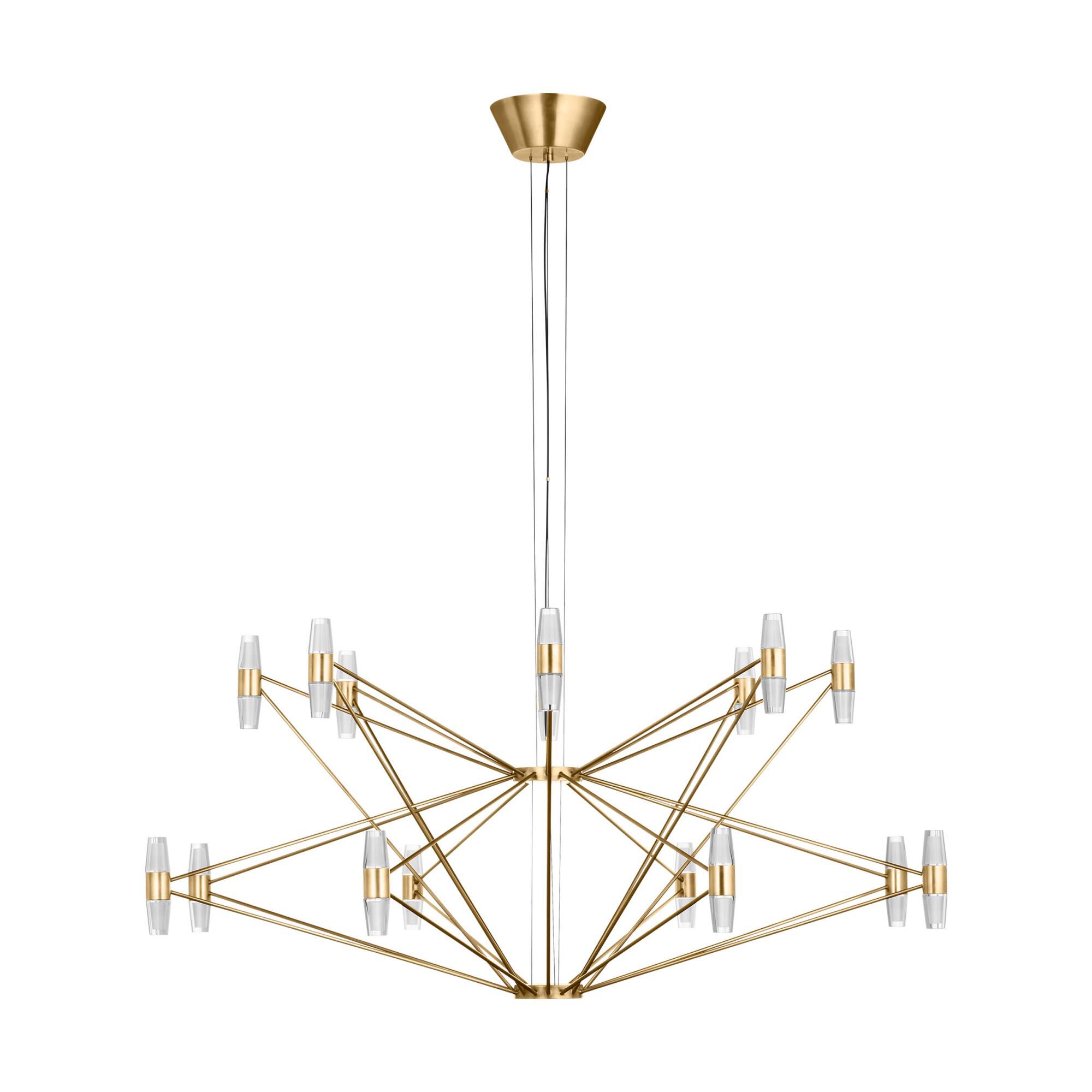 Sean Lavin Lassell 46 Inch 48 Light Chandelier by Visual Comfort Modern Collection