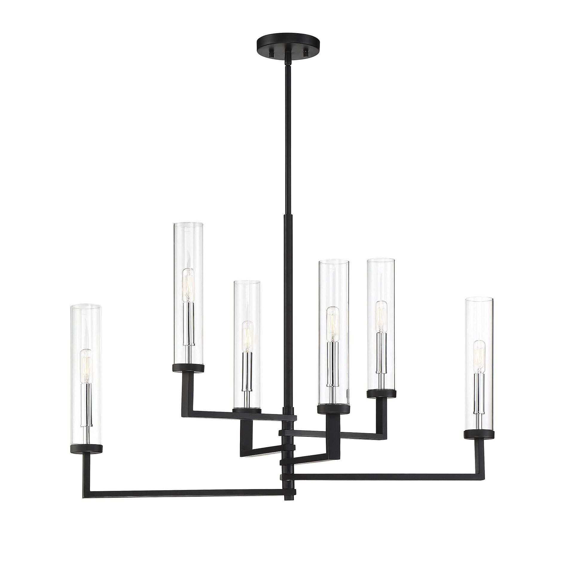 Folsom 34 Inch 6 Light Linear Suspension Light by Savoy House