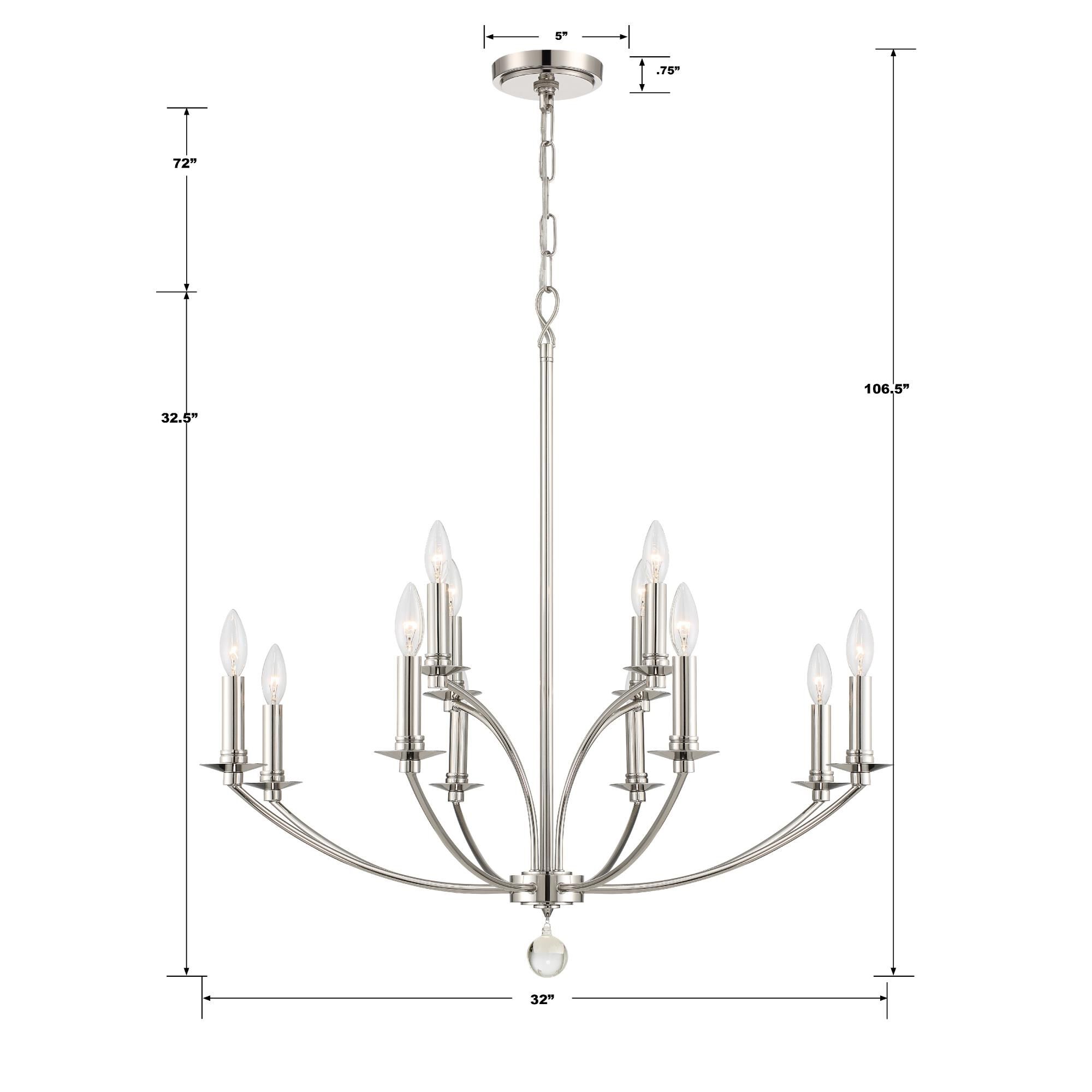 Shown in Polished Nickel finish