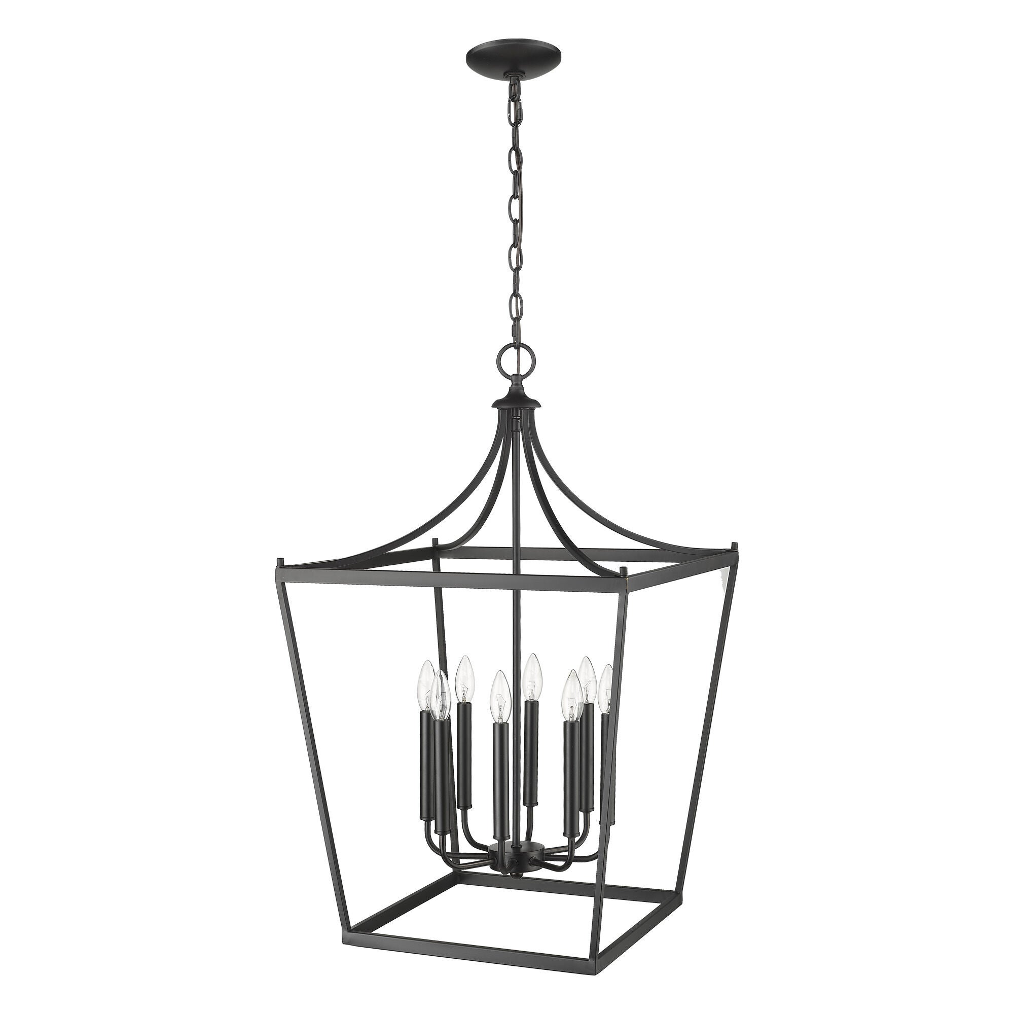 Shown in Matte Black finish and -- glass and -- shade