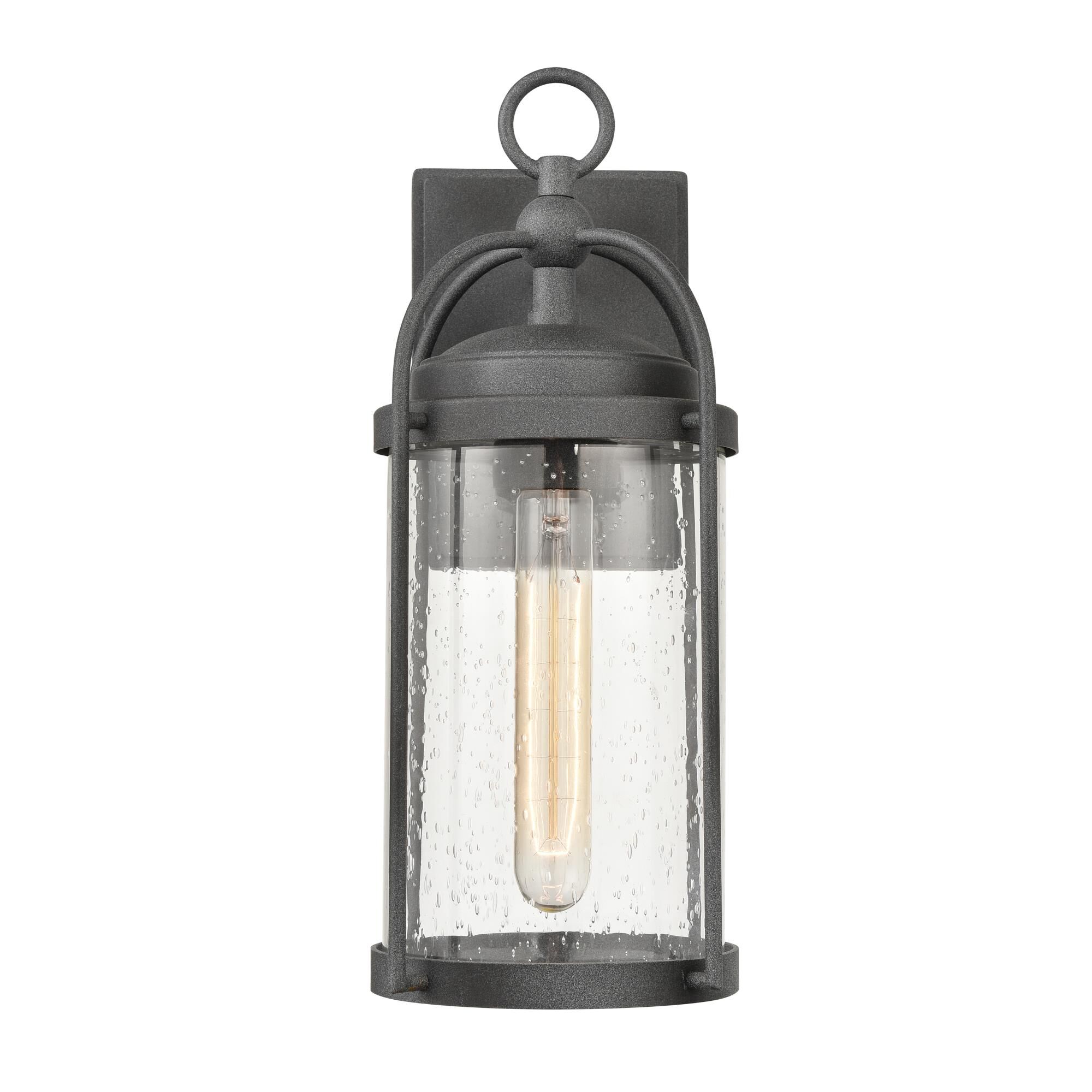 Shown in Gray finish and Clear Seeded glass