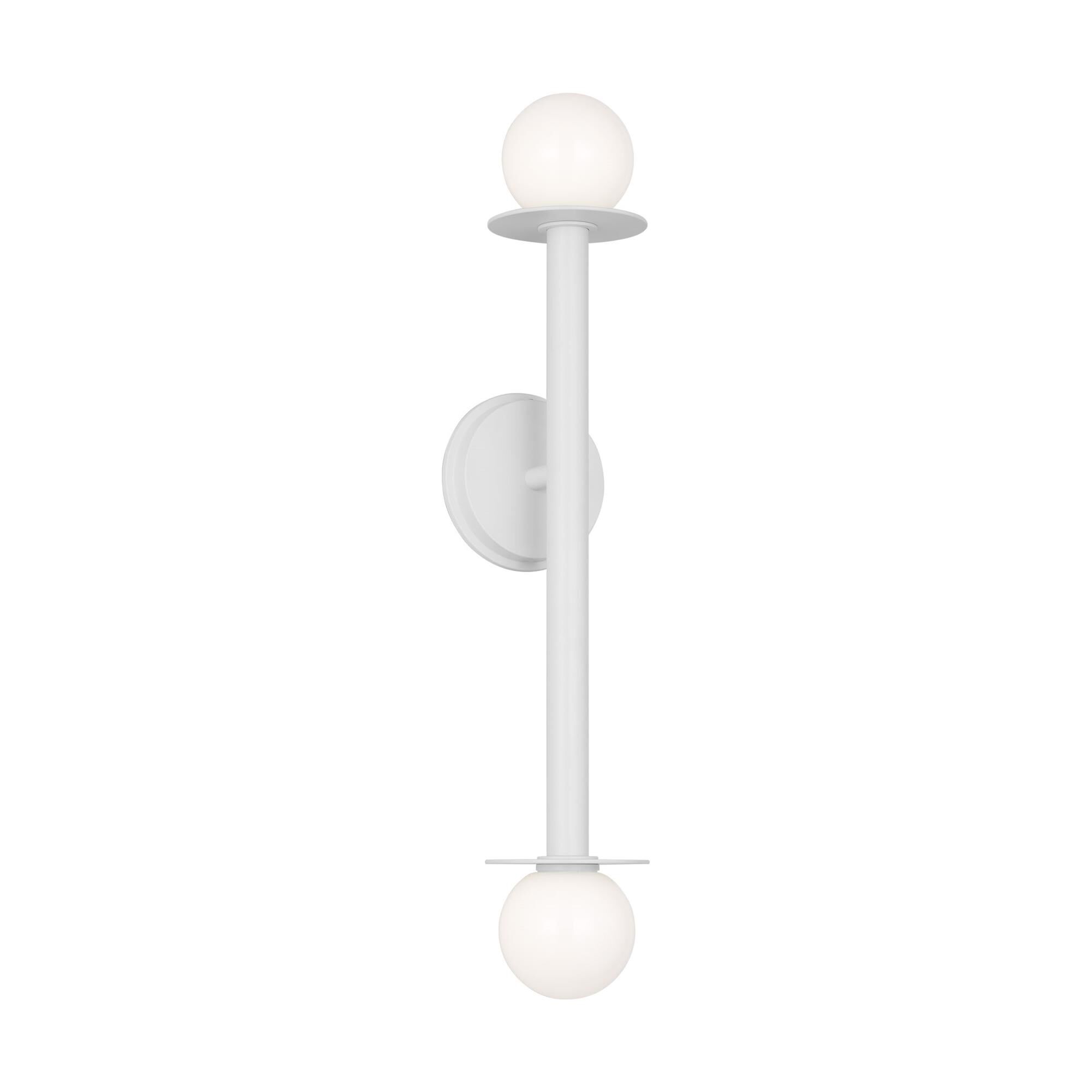 Shown in Matte White finish and Milk glass