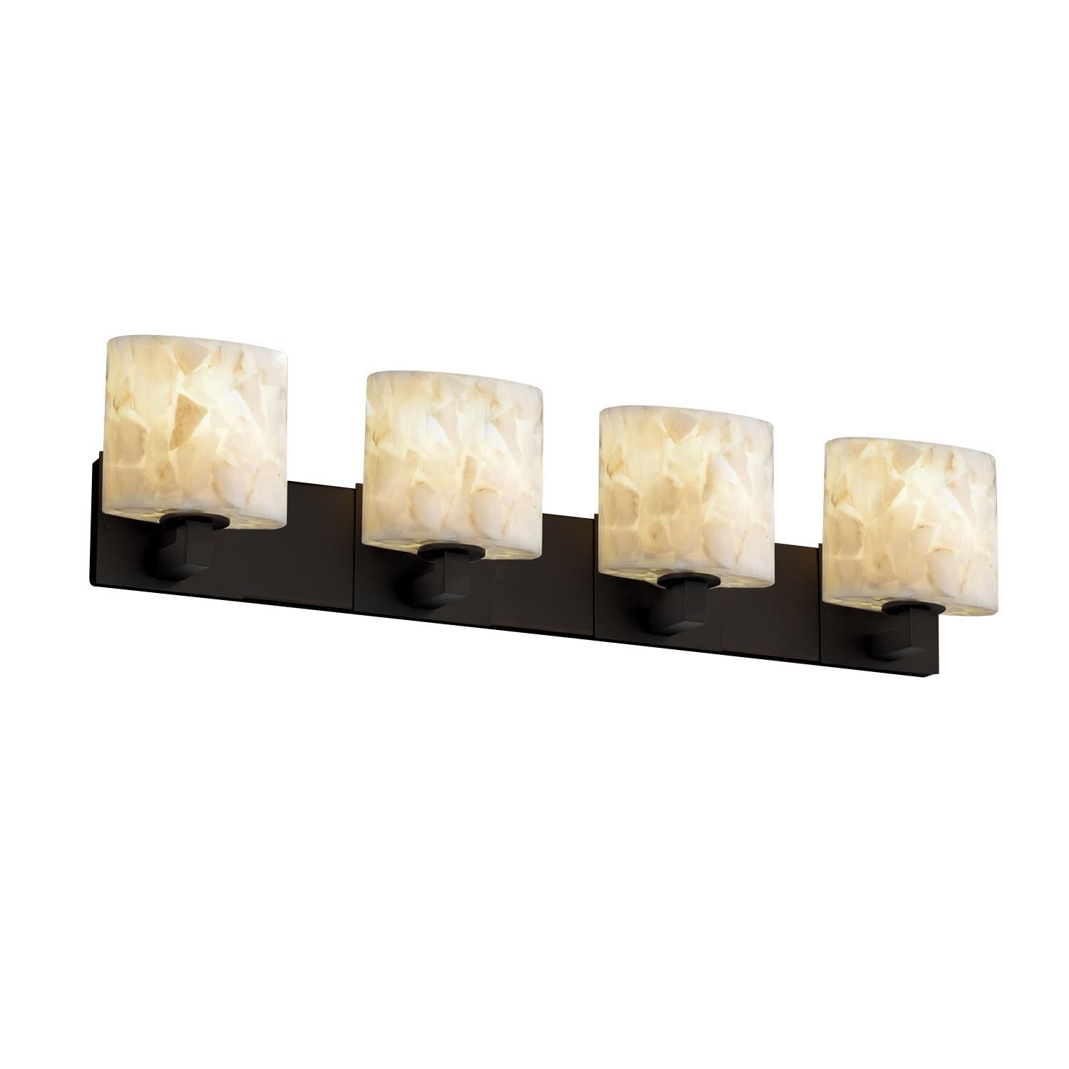 Alabaster Rocks! 35 Inch 4 Light Bath Vanity Light by Justice Design Group