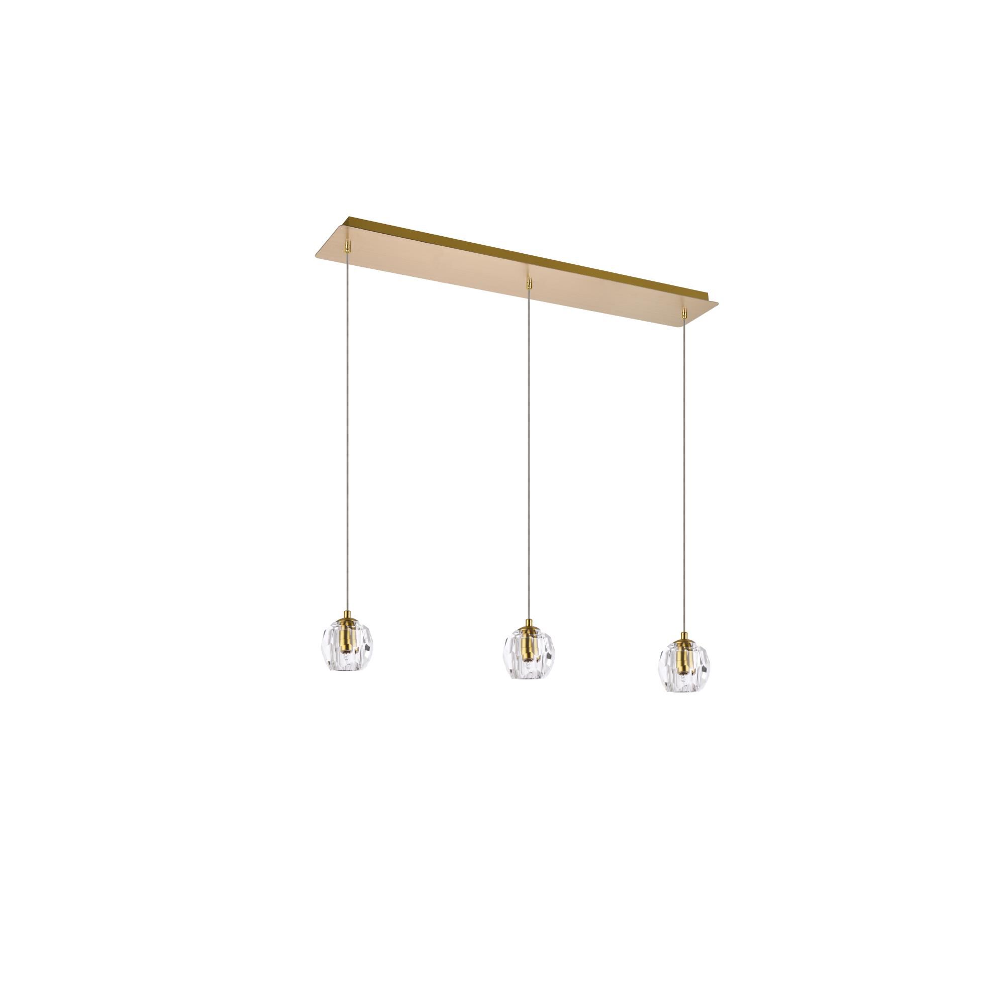Eren 28 Inch 3 Light LED Linear Suspension Light by Elegant Lighting