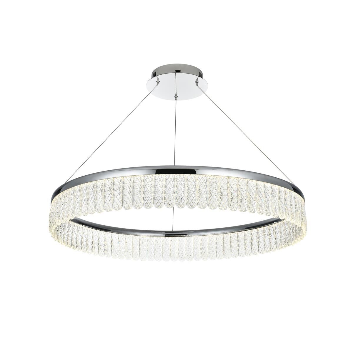 Shown in Chrome finish and Clear Royal Cut crystal