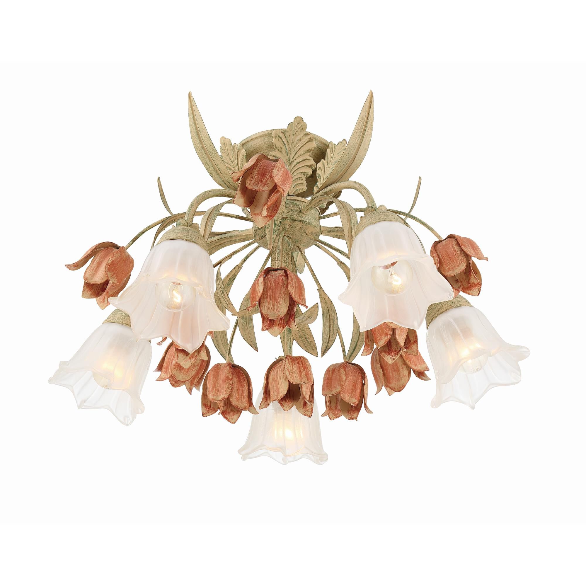 Southport 22 Inch 5 Light Semi Flush Mount by Crystorama