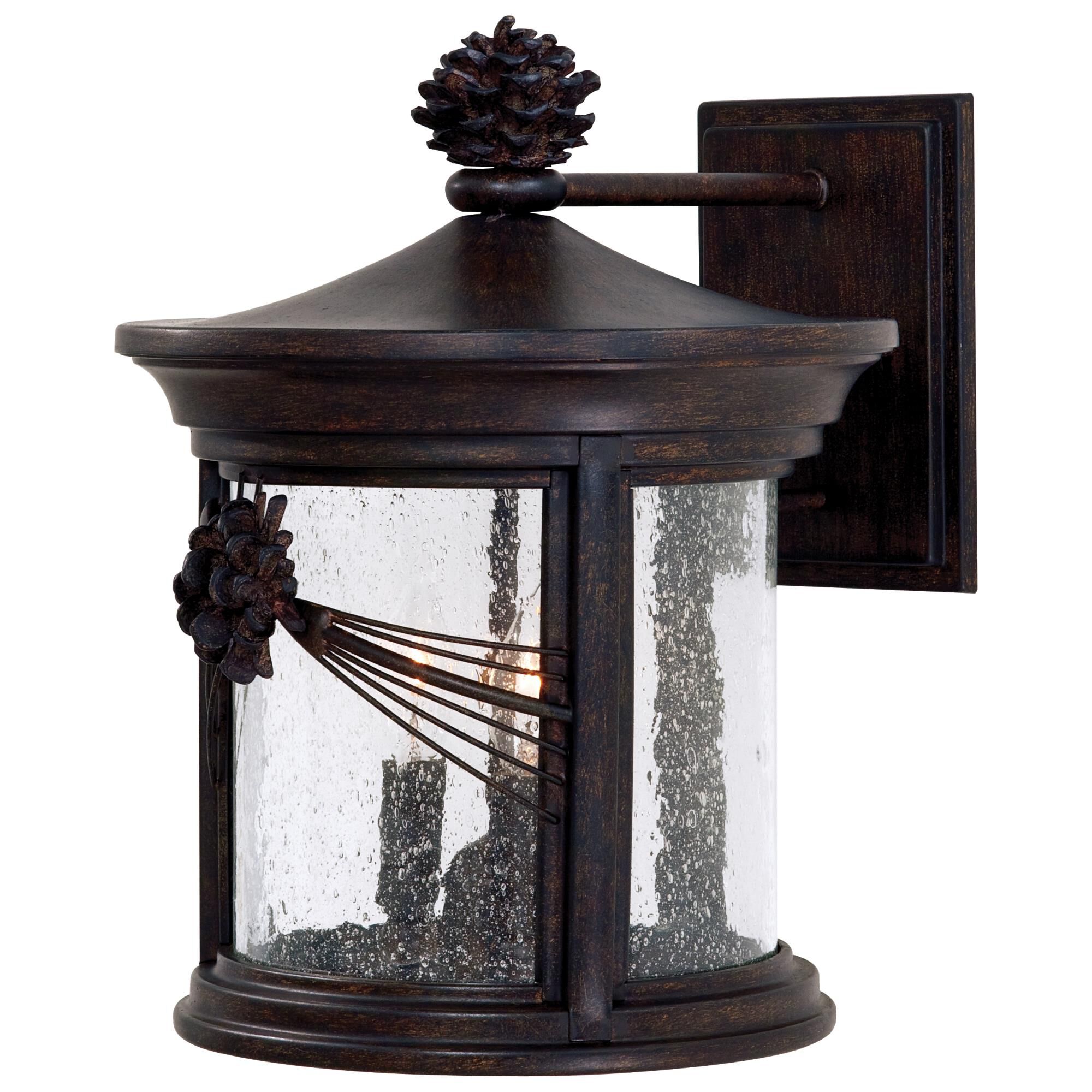 Shown in Iron Oxide finish and Seedy glass