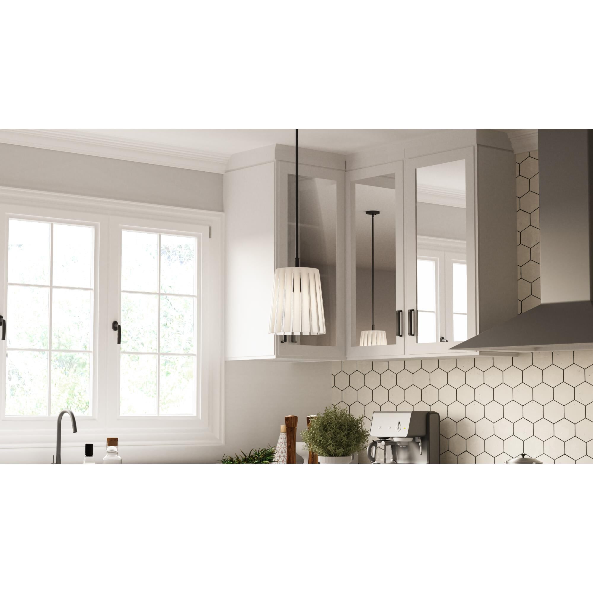 Gray 10 Inch Mini Pendant by Quoizel