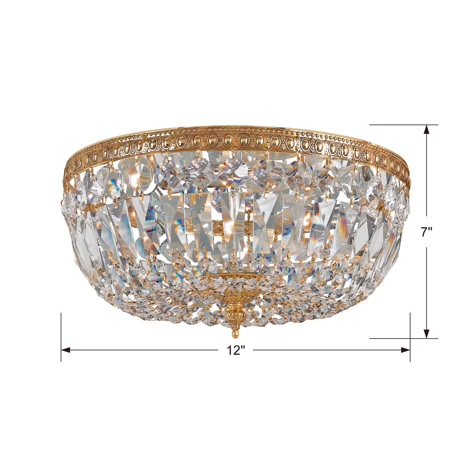Shown in Olde Brass finish and Swarovski Strass Crystal crystal