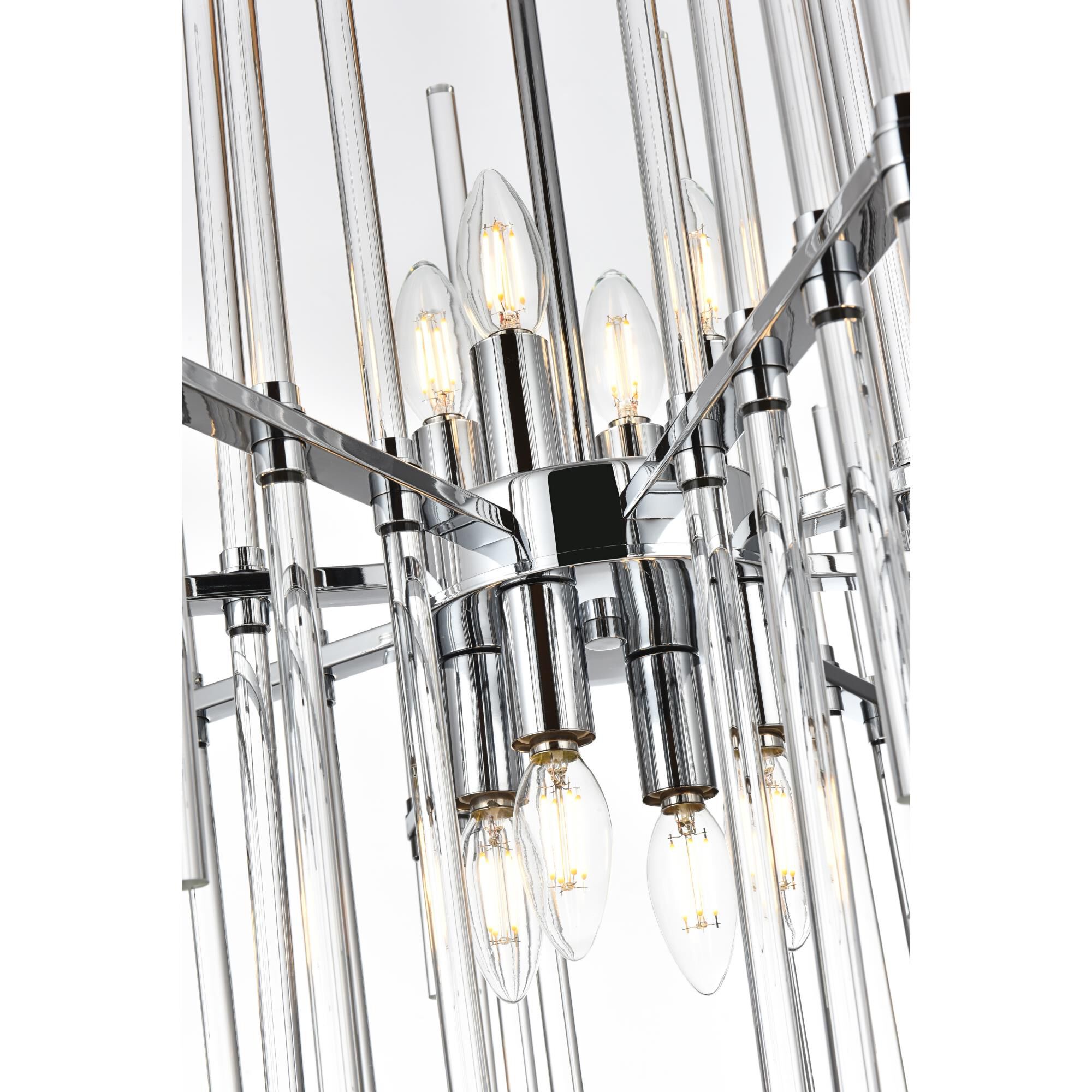 Sienna 27 Inch 8 Light Chandelier by Elegant Lighting