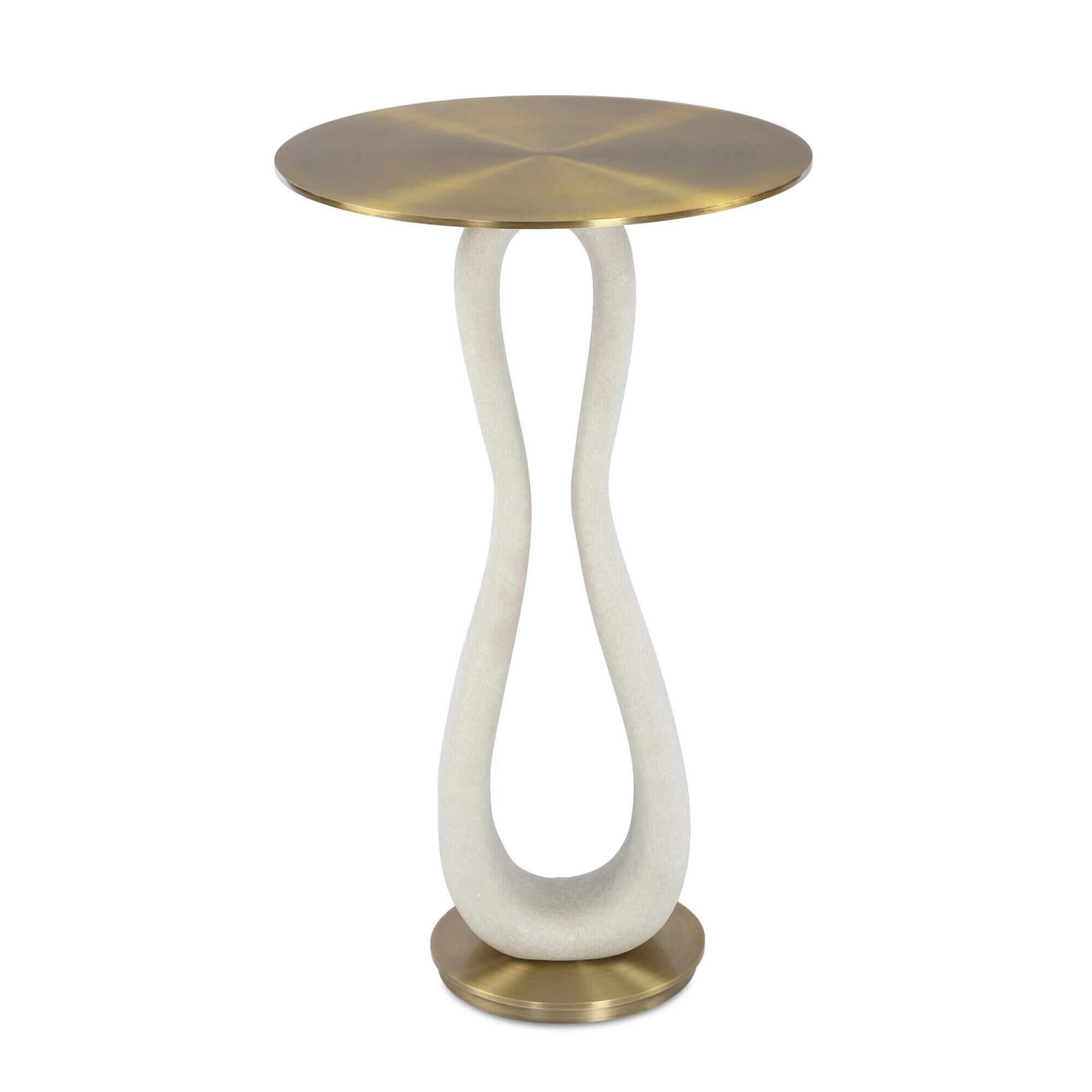 Shown in Brass, White finish