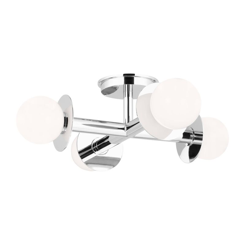 Kelly Wearstler Nodes 18 Inch 4 Light Semi Flush Mount by Visual Comfort Studio