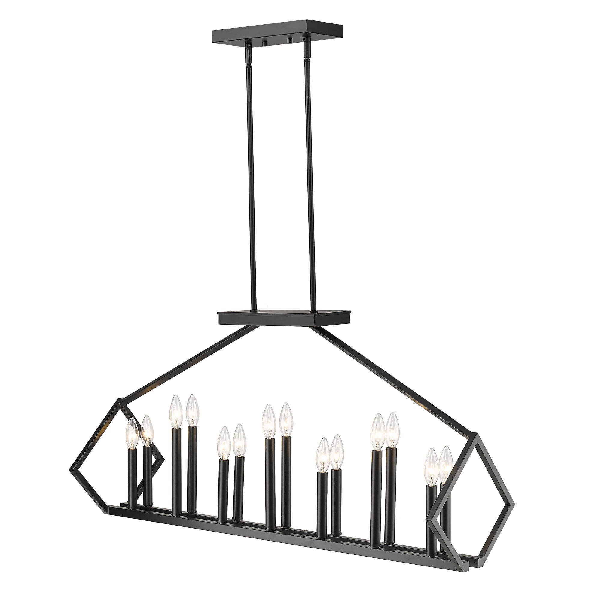 Shown in Matte Black finish and -- glass and -- shade