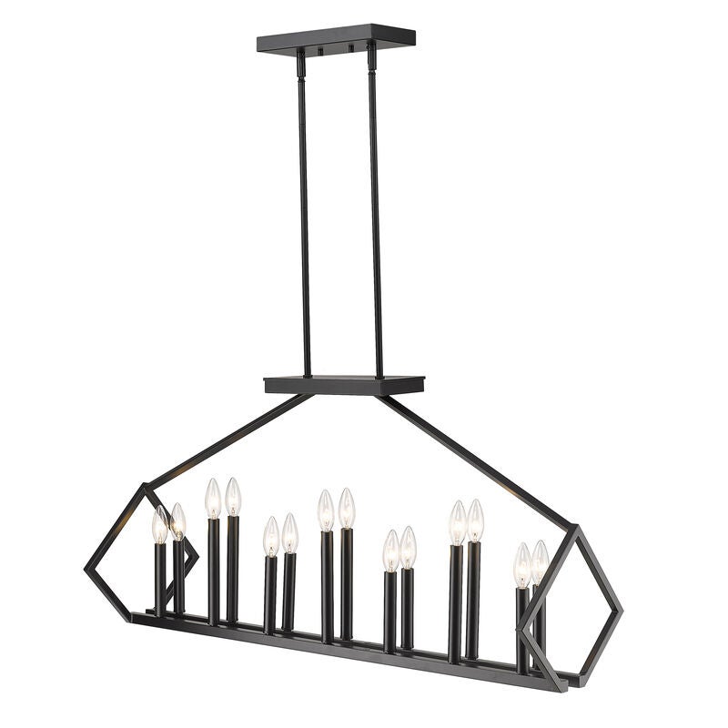 Luca 40 Inch 14 Light Linear Suspension Light by Acclaim Lighting