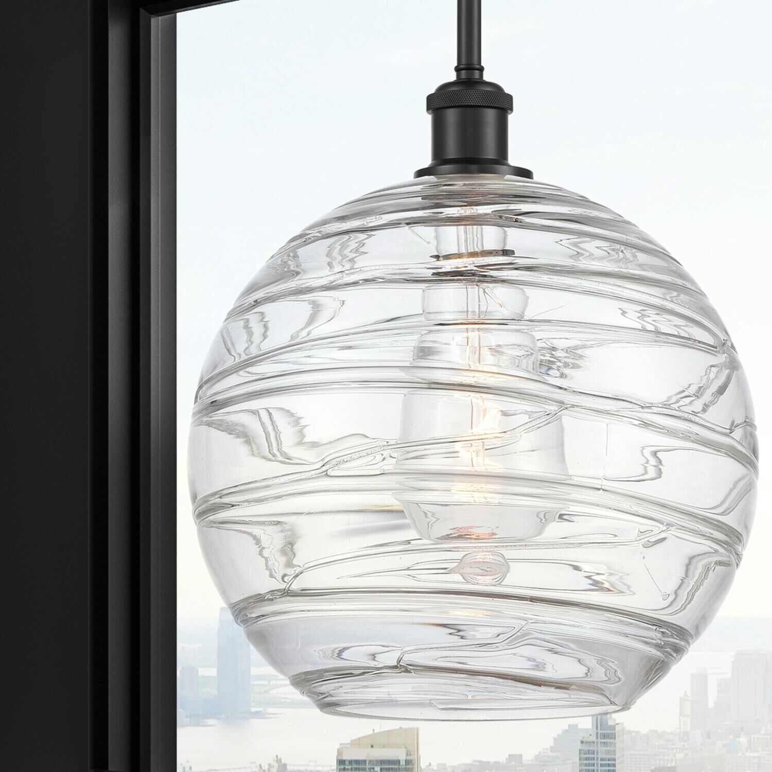 Bruno Marashlian Athens Deco Swirl 12 Inch Mini Pendant by Innovations Lighting