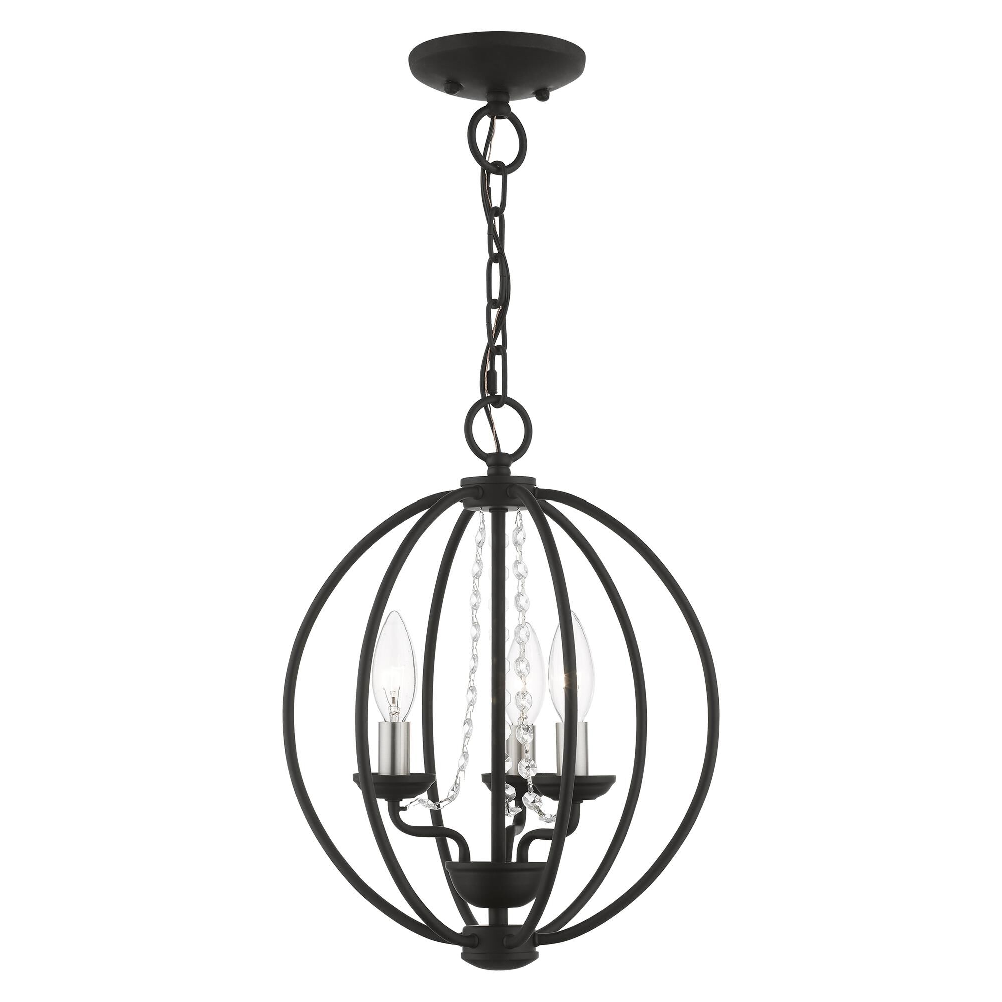 Arabella 12 Inch 3 Light Mini Chandelier by Livex Lighting