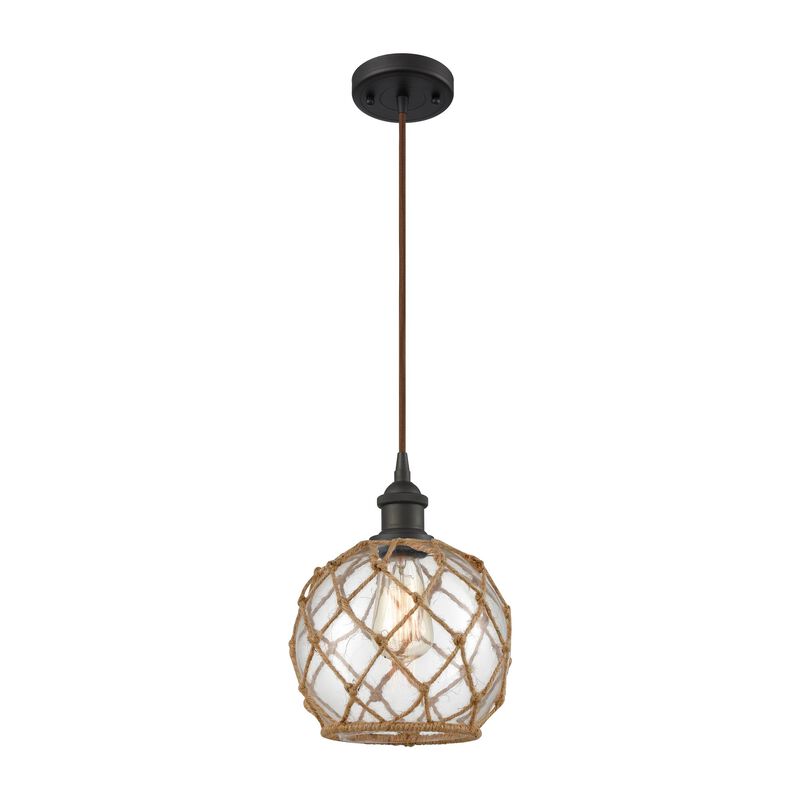 Innovations Lighting Bruno Marashlian Farmhouse Rope 8 Inch Mini Pendant