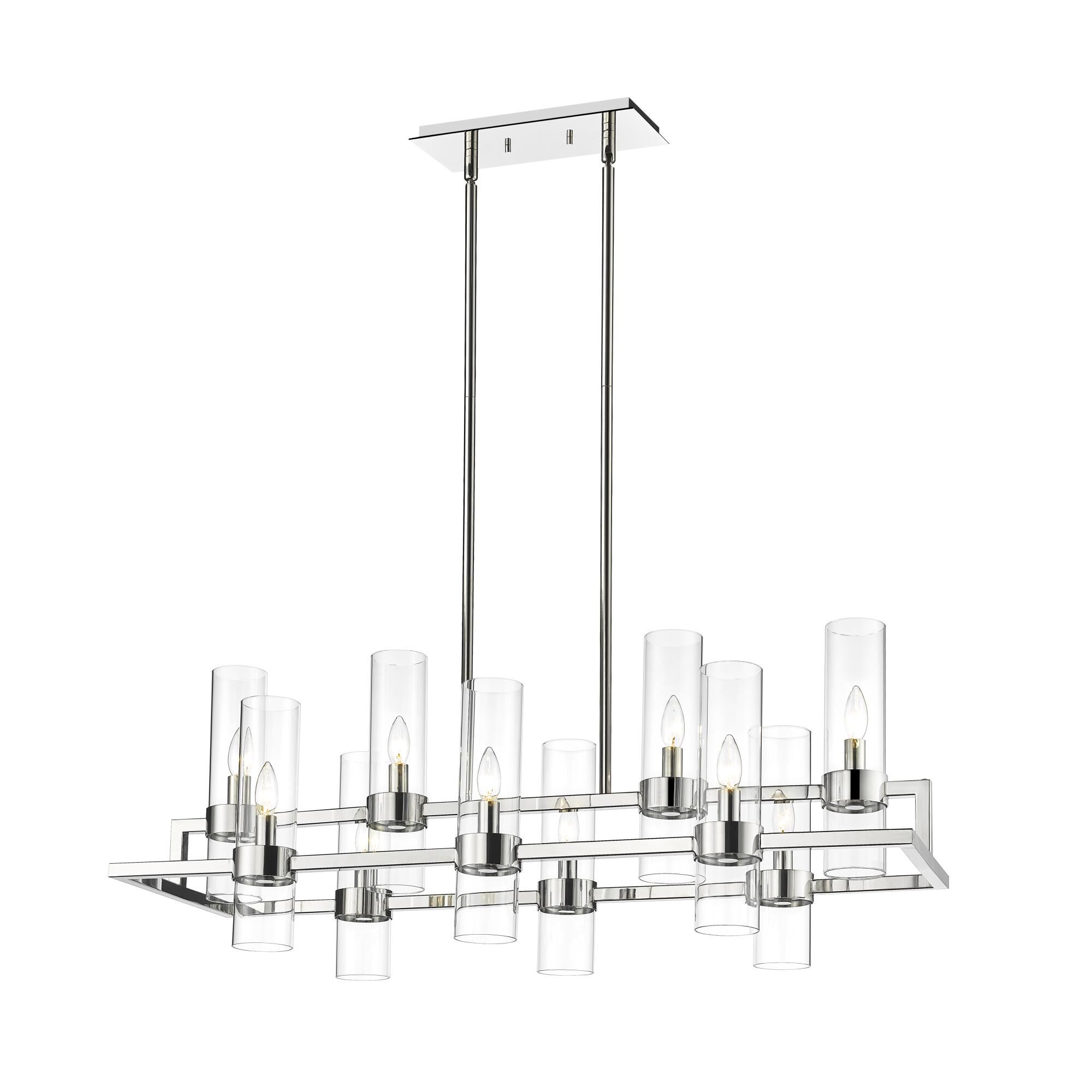 Datus 42 Inch 10 Light Linear Suspension Light by Z-Lite
