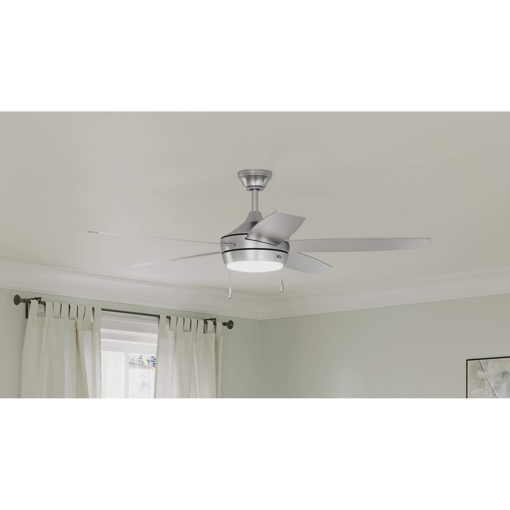 Shown in Brushed Nickel finish and White Opal glass