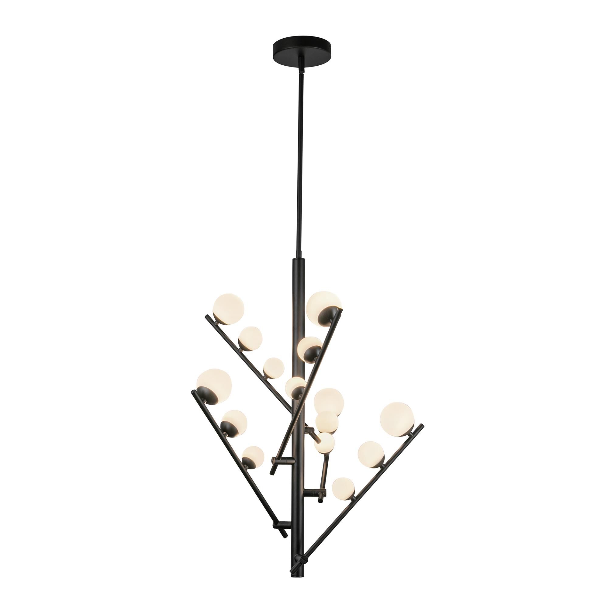 Shown in Black/Opal Glass finish and Opal glass and Opal Glass shade