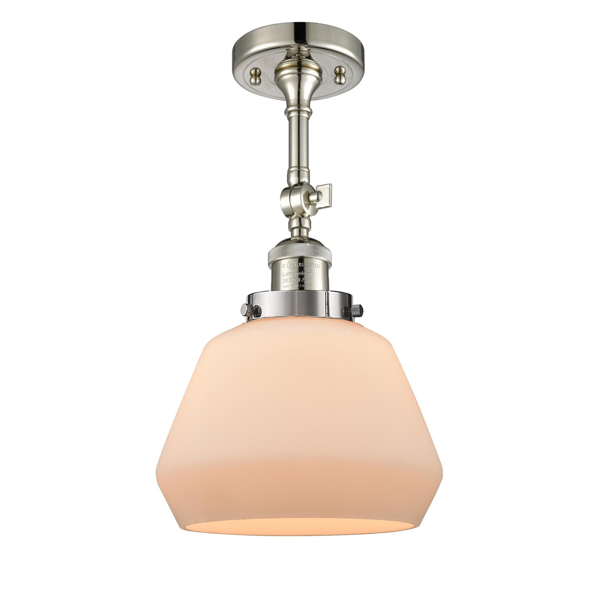 Bruno Marashlian Fulton 7 Inch 1 Light Semi Flush Mount by Innovations Lighting